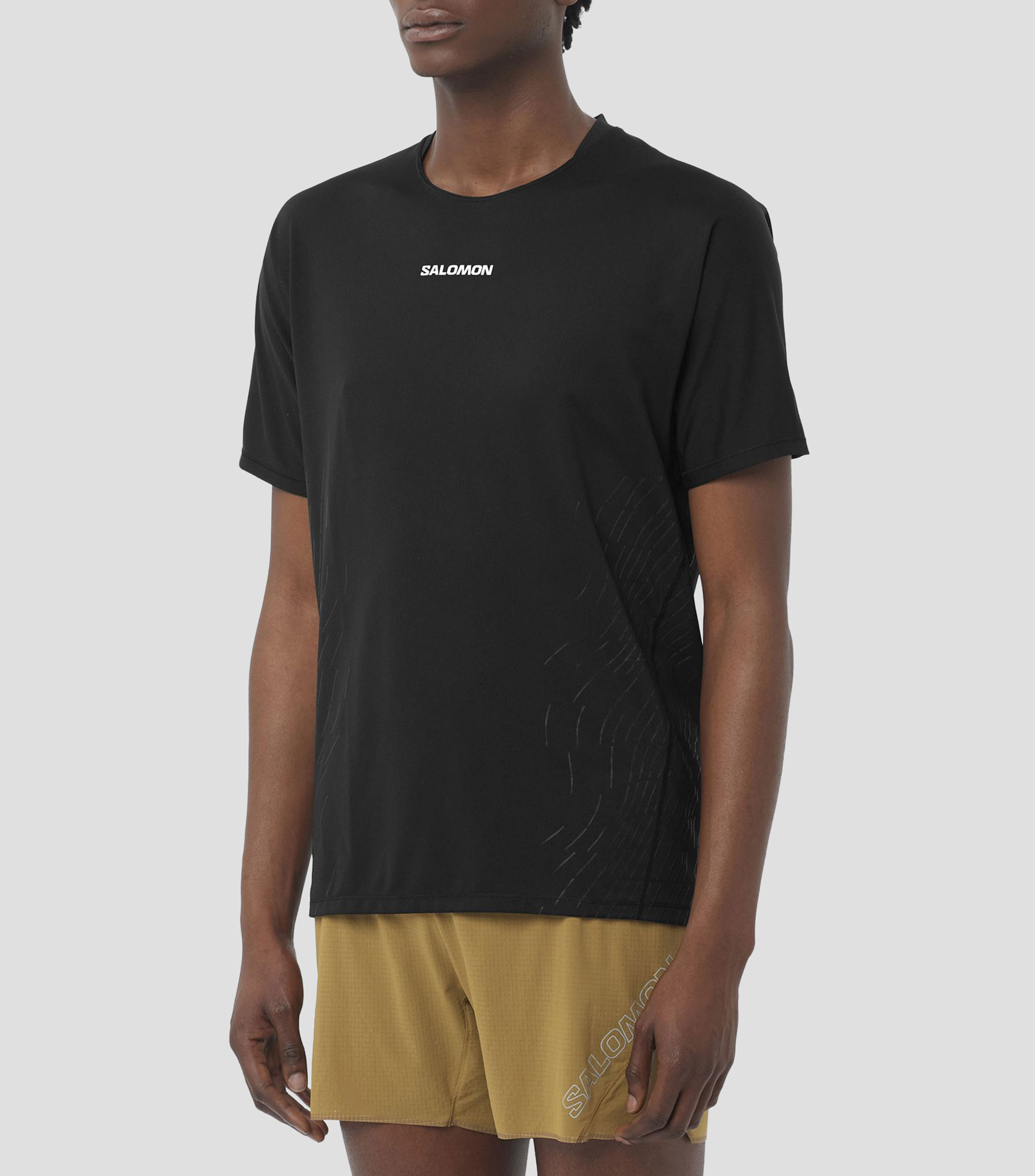 Playera para correr Sense Aero Graphic cuello redondo manga corta lisa Hombre