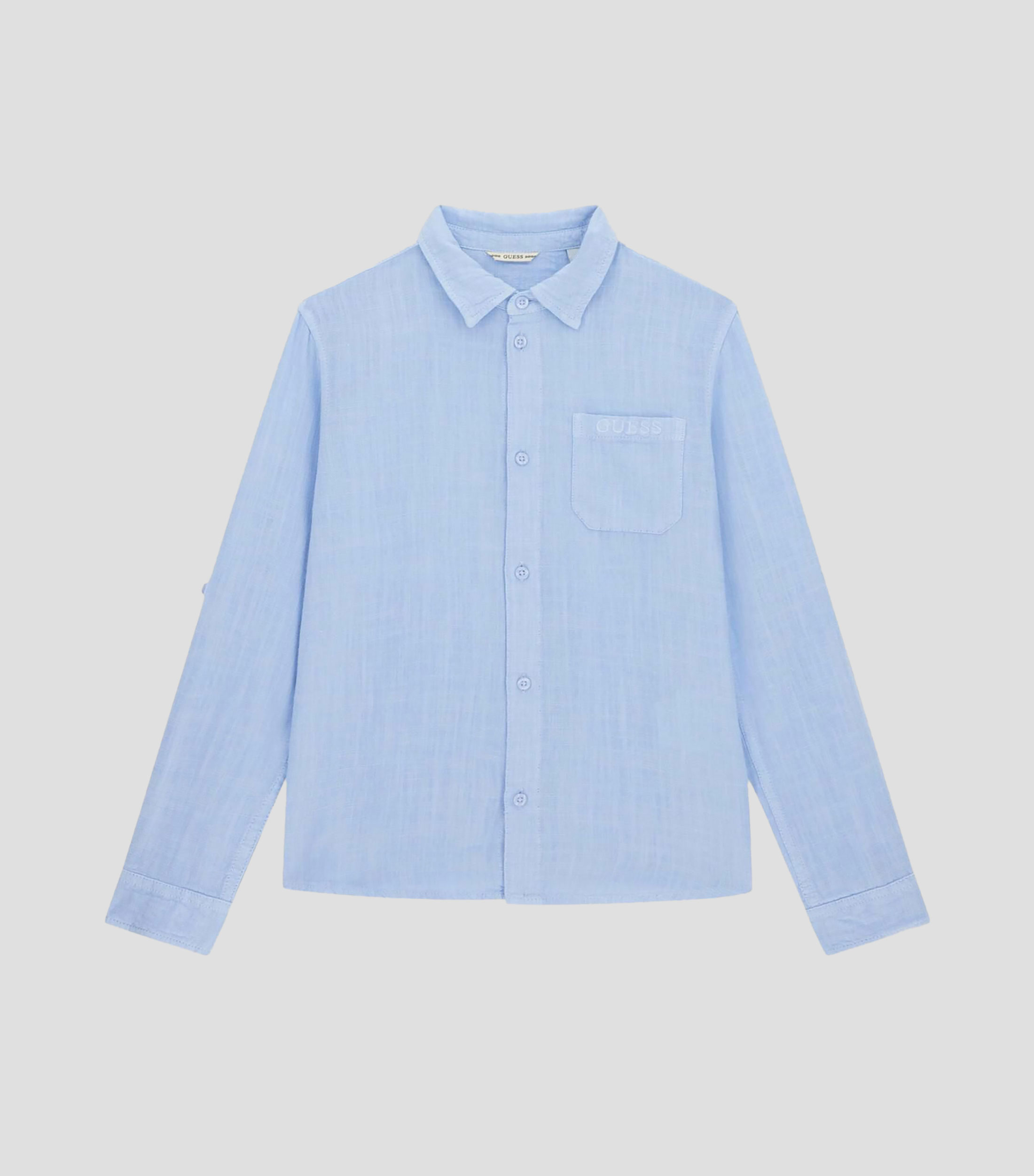 Camisa lisa con manga larga Niño