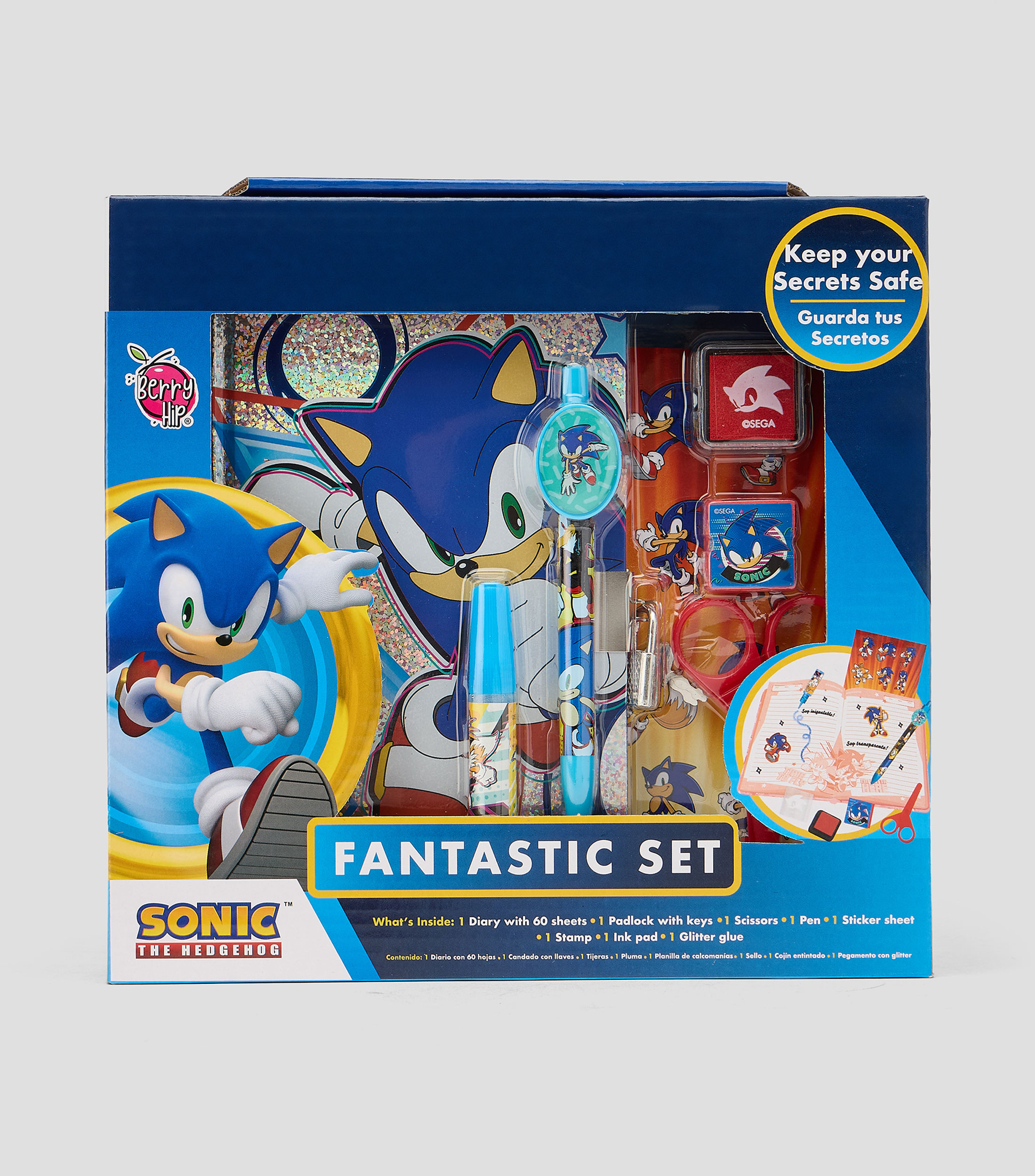 Diario con accesorios Sonic The Hedgehog