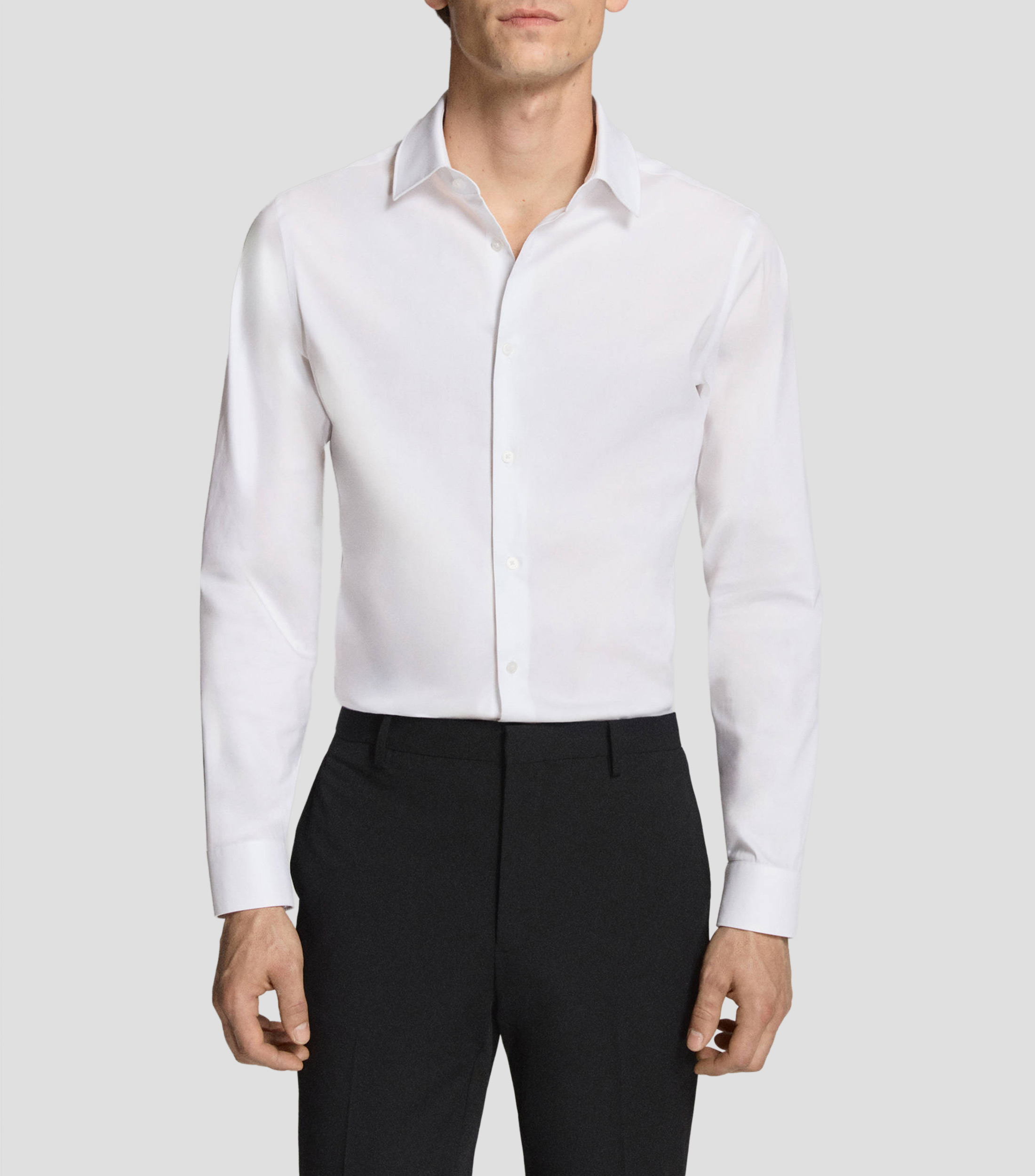 Camisa de Vestir lisa manga larga Hombre