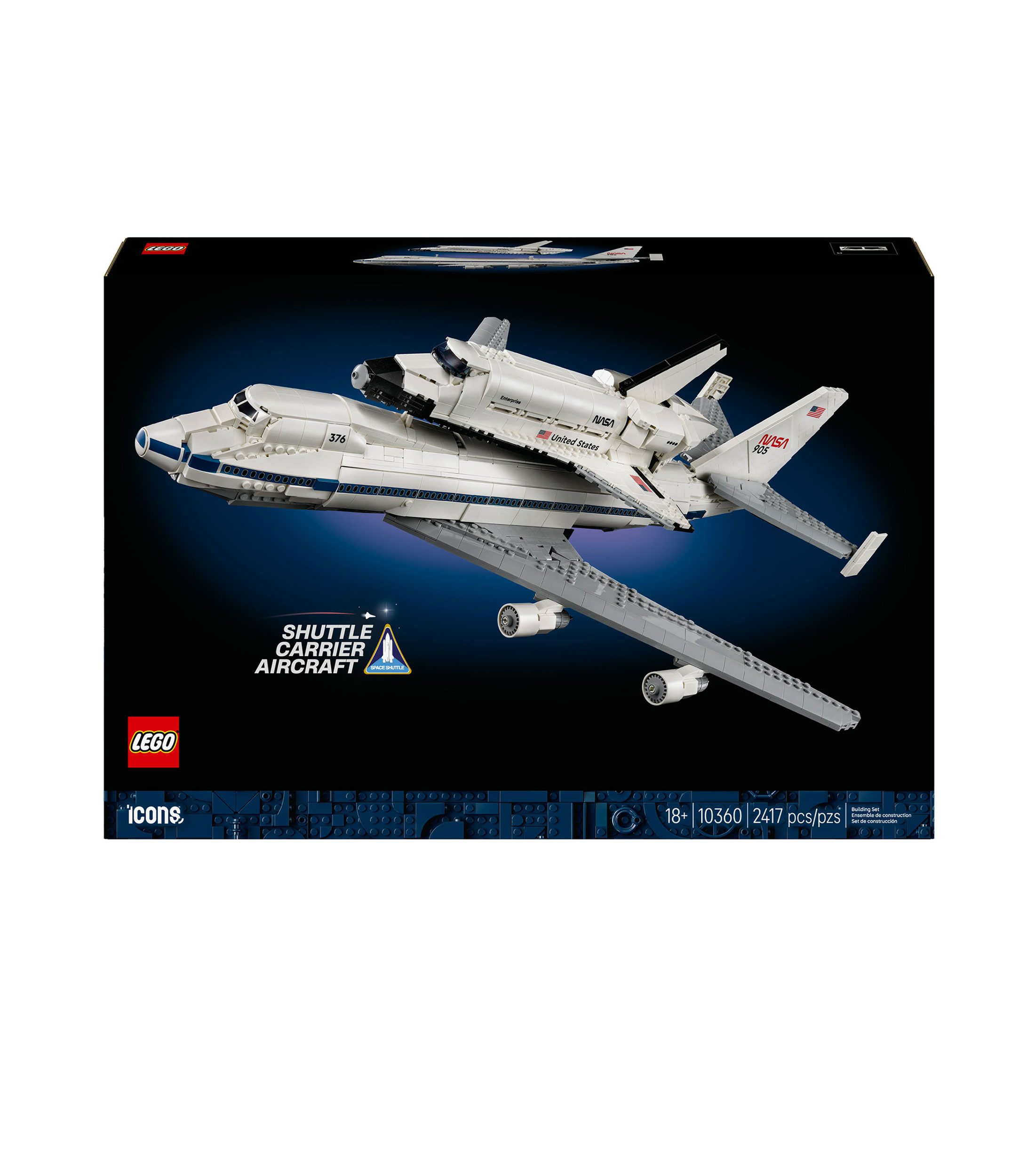 Lego Icons Shuttle Carrier Aircraft 10360