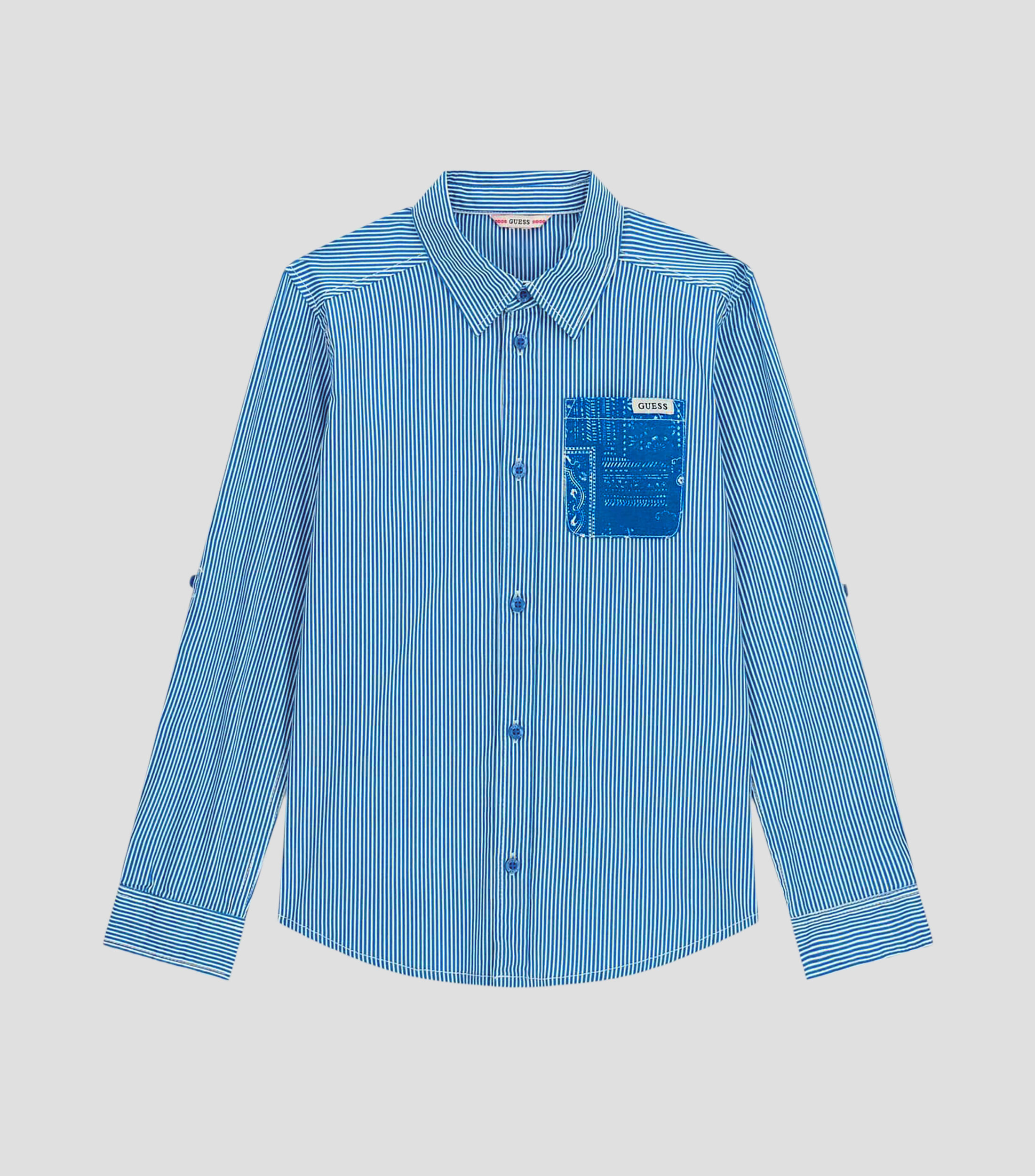 Camisa con líneas manga larga Niño