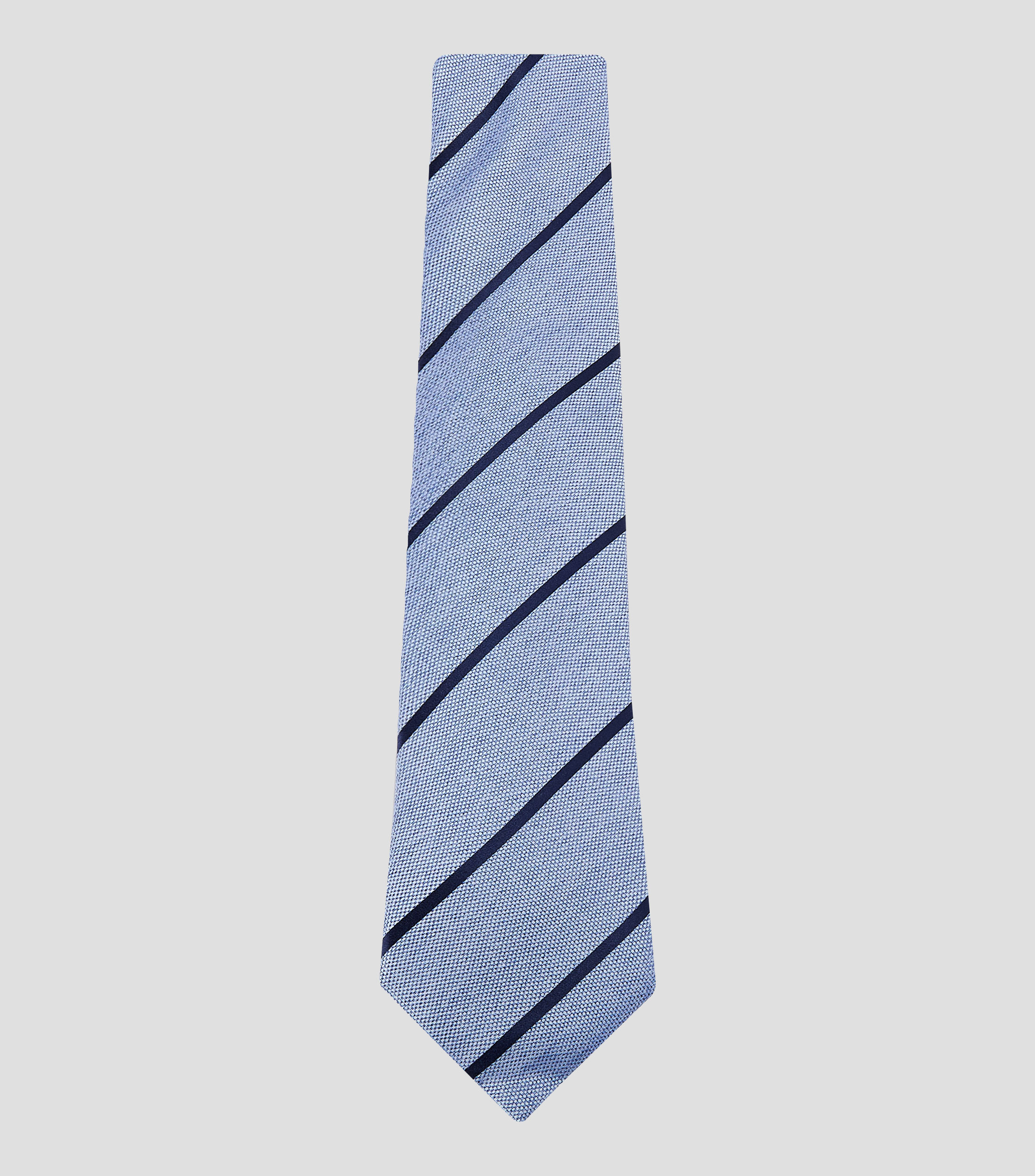 Corbata ancha de seda a rayas