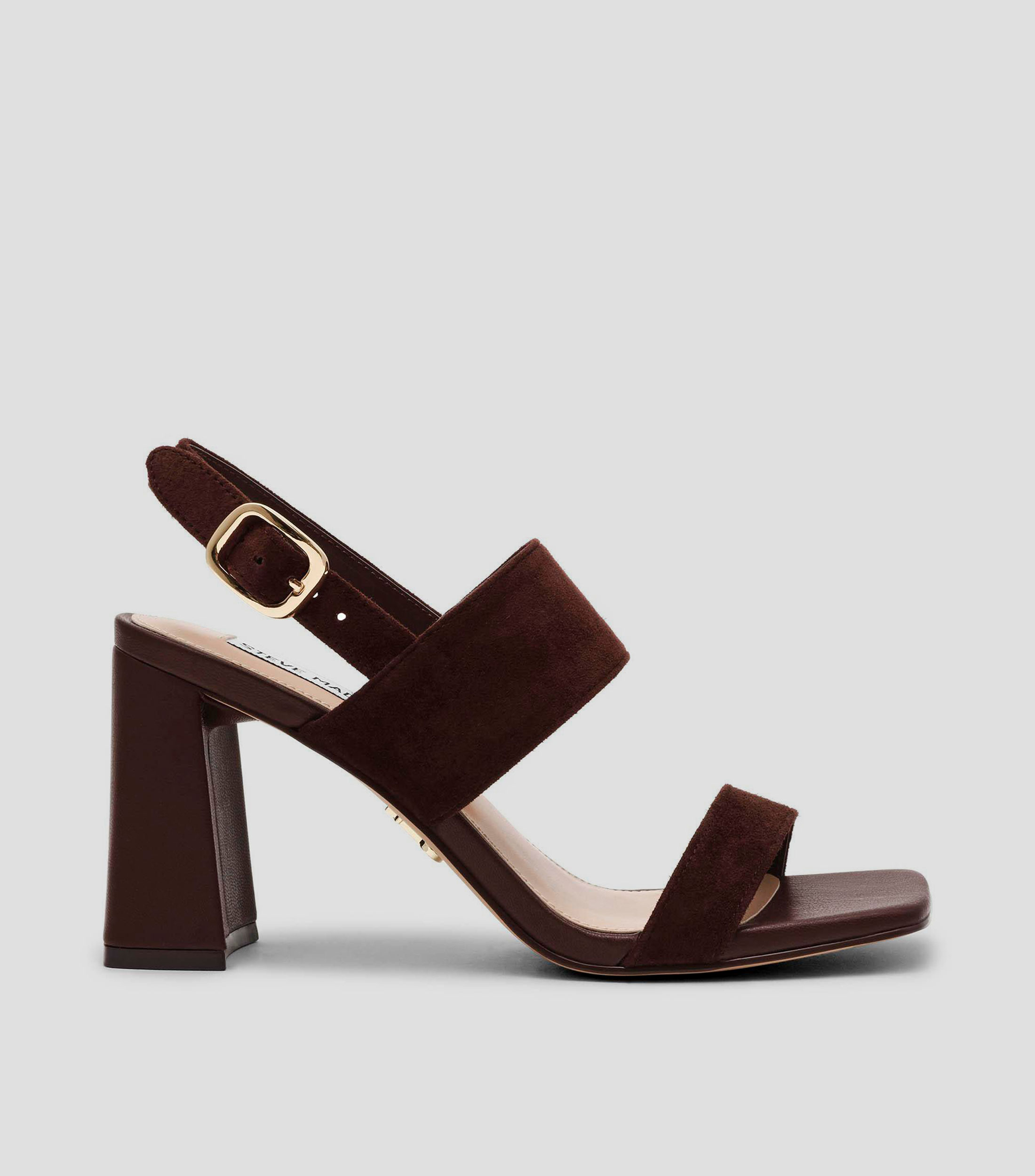 Sandalias con tacón alto cuadrado Mujer