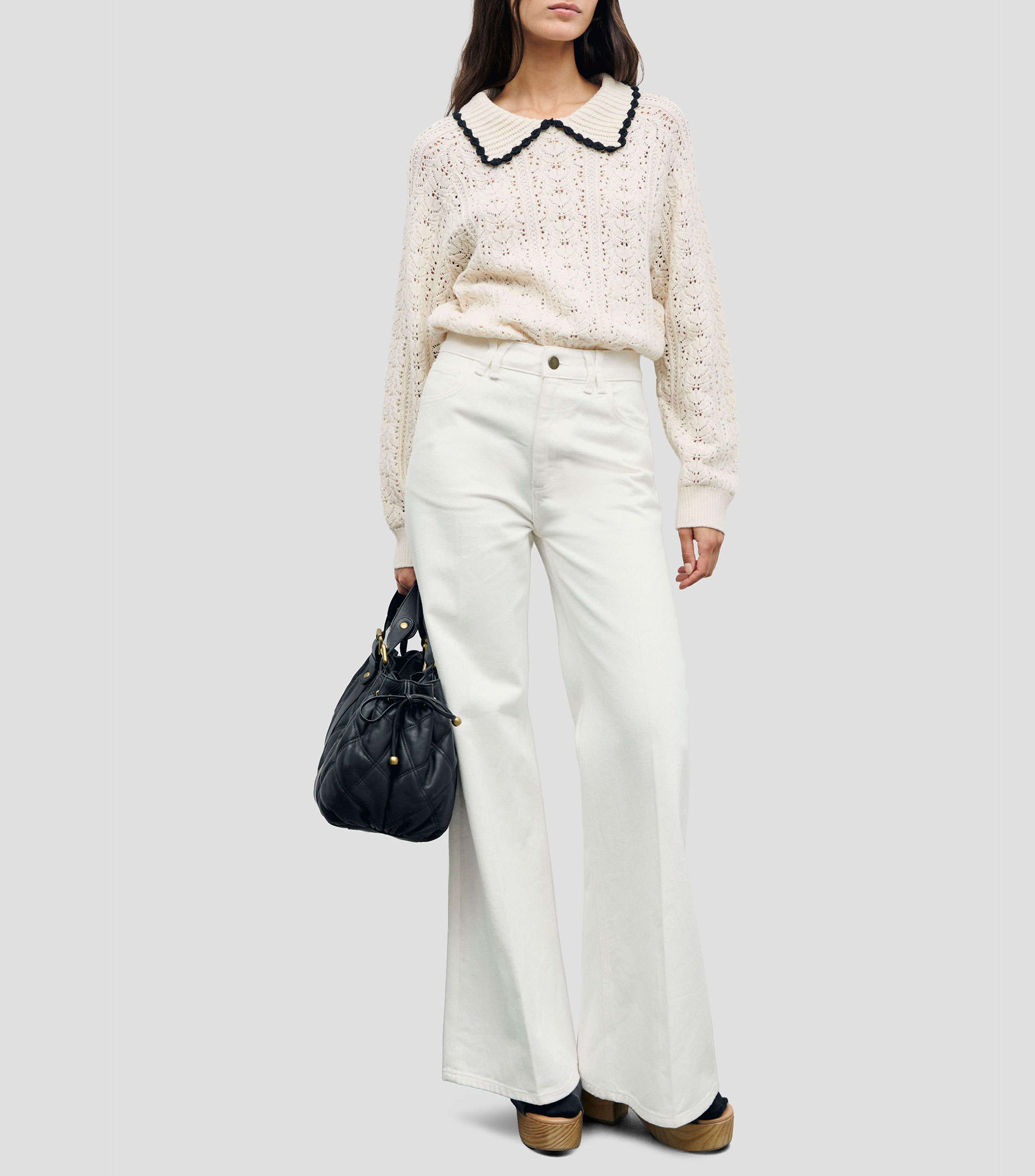 Suéter cuello polo Mujer