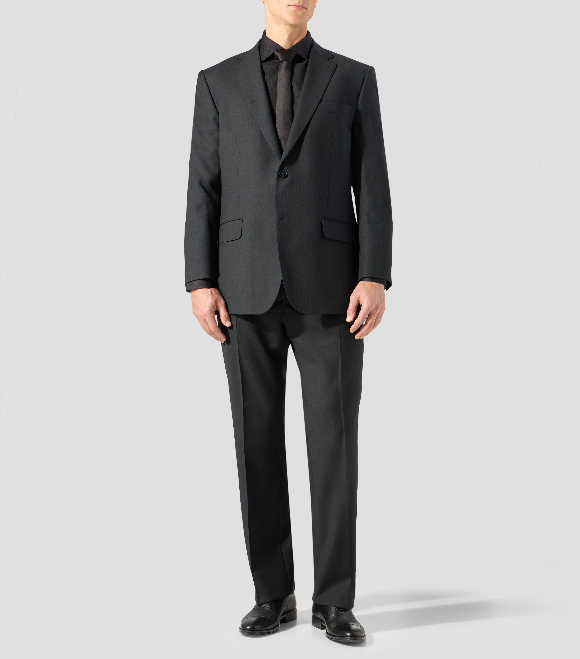 Traje de lana corte regular liso Hombre