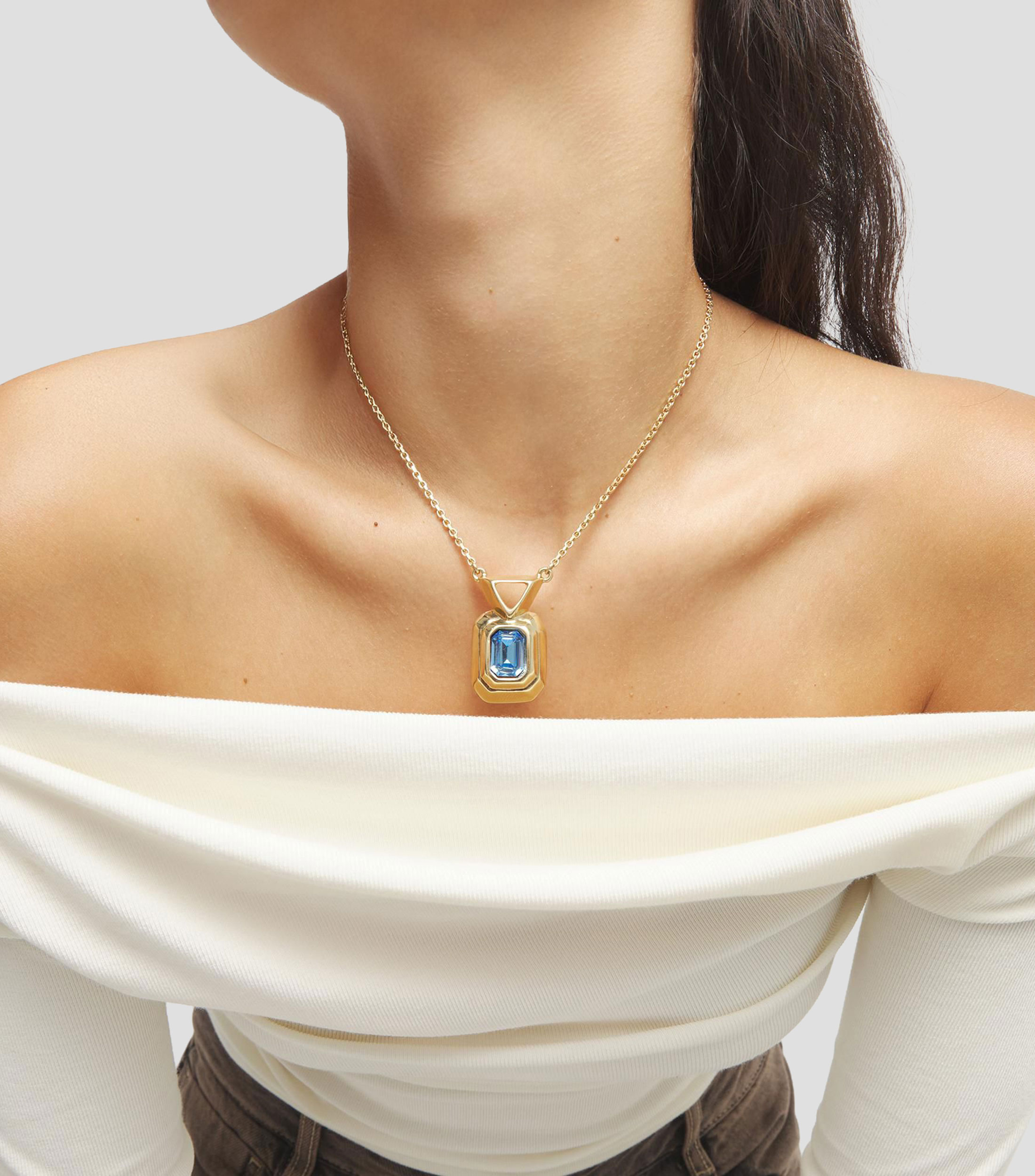 Collar Núcleo con cristal Mujer