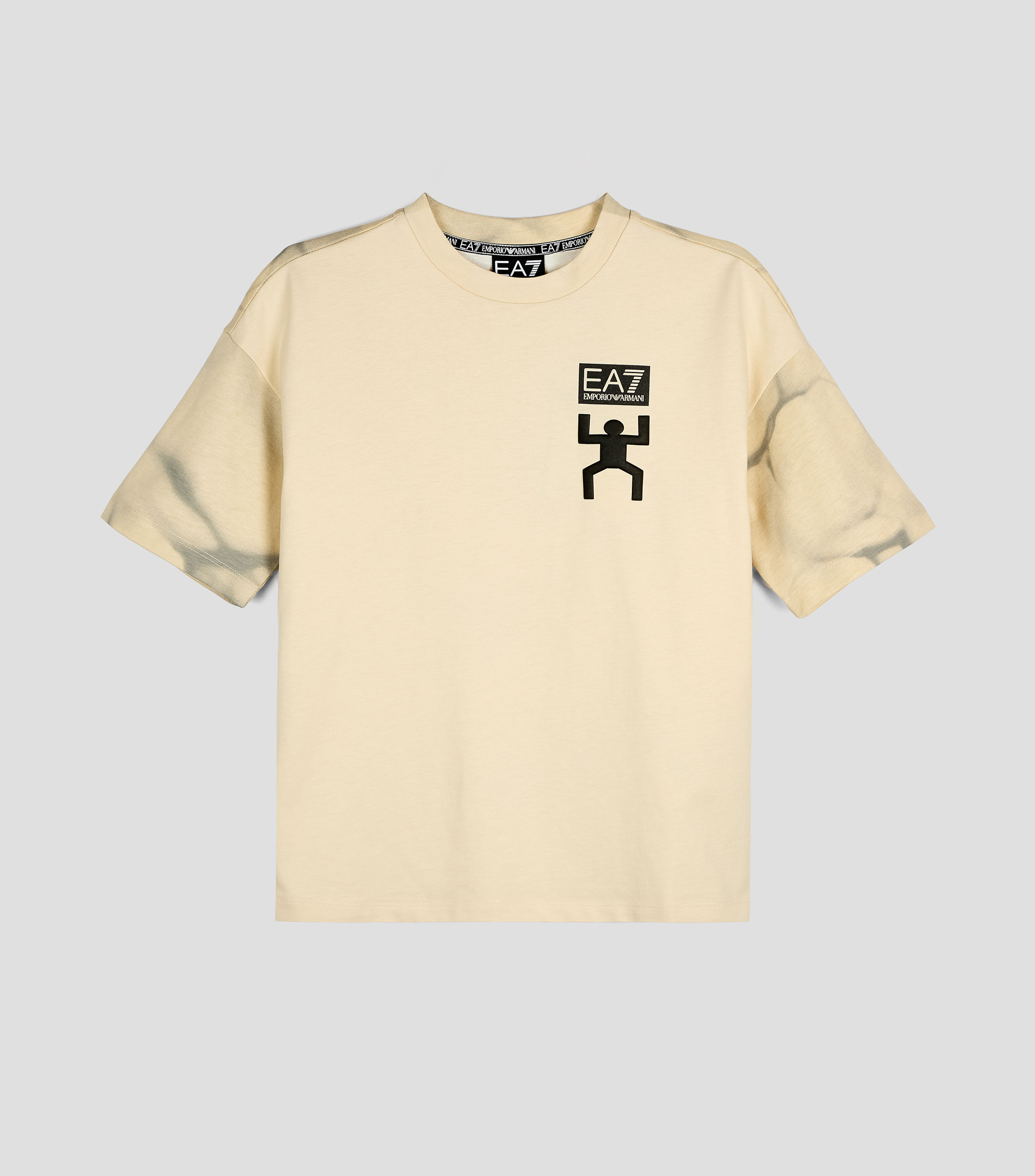 Playera cuello redondo manga corta estampada Niño