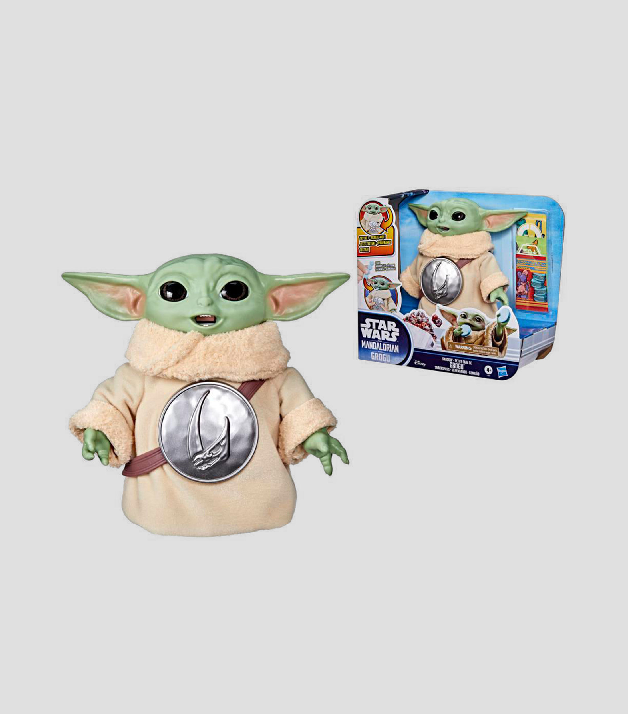 Figura de Acción The Mandalorian Grogu Merendando