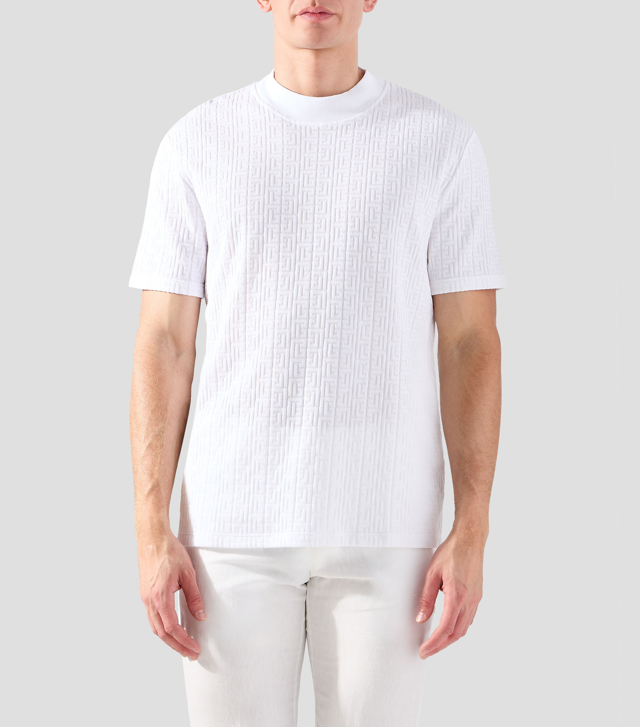 Playera cuello redondo manga corta lisa Hombre