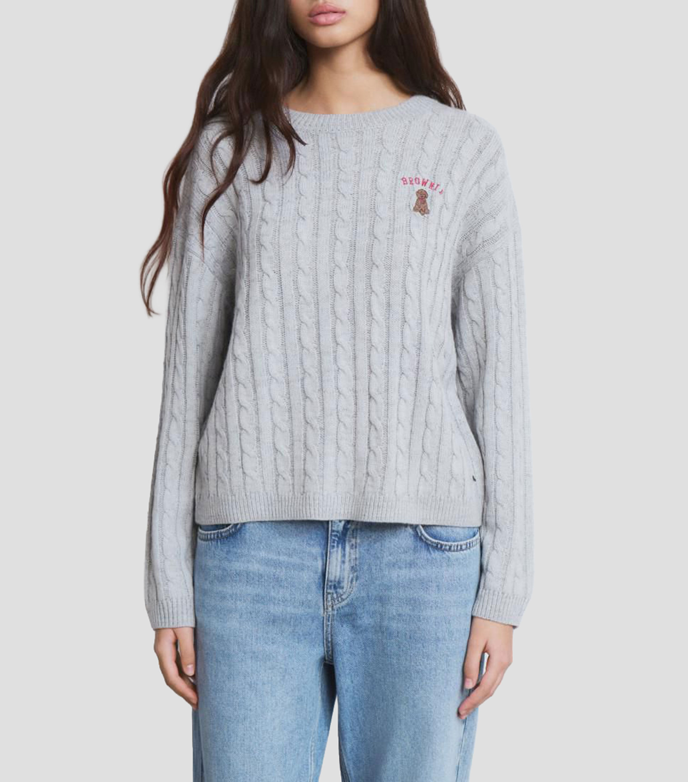 Suéter cuello redondo Mujer