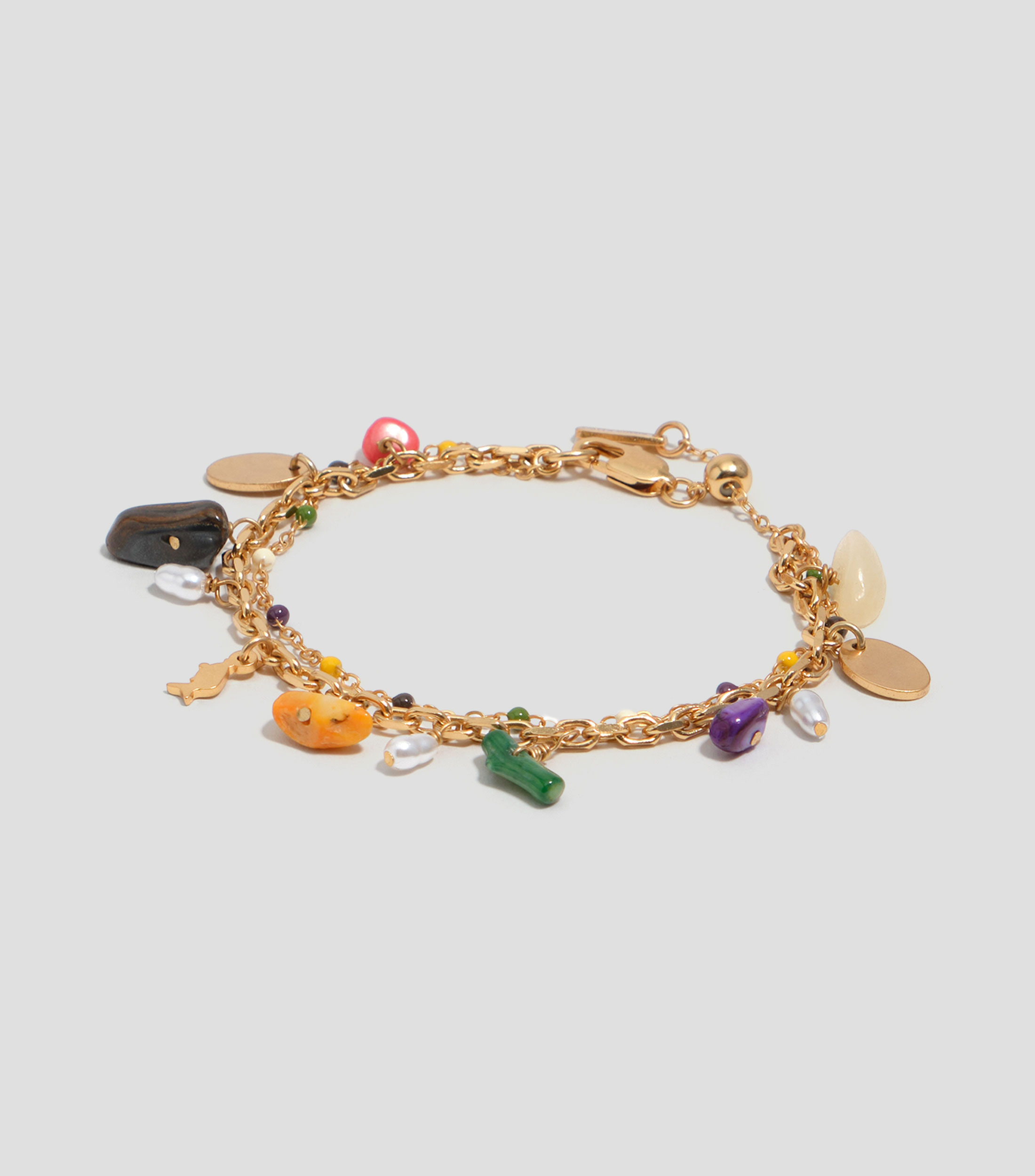 Pulsera doble piedras Mujer