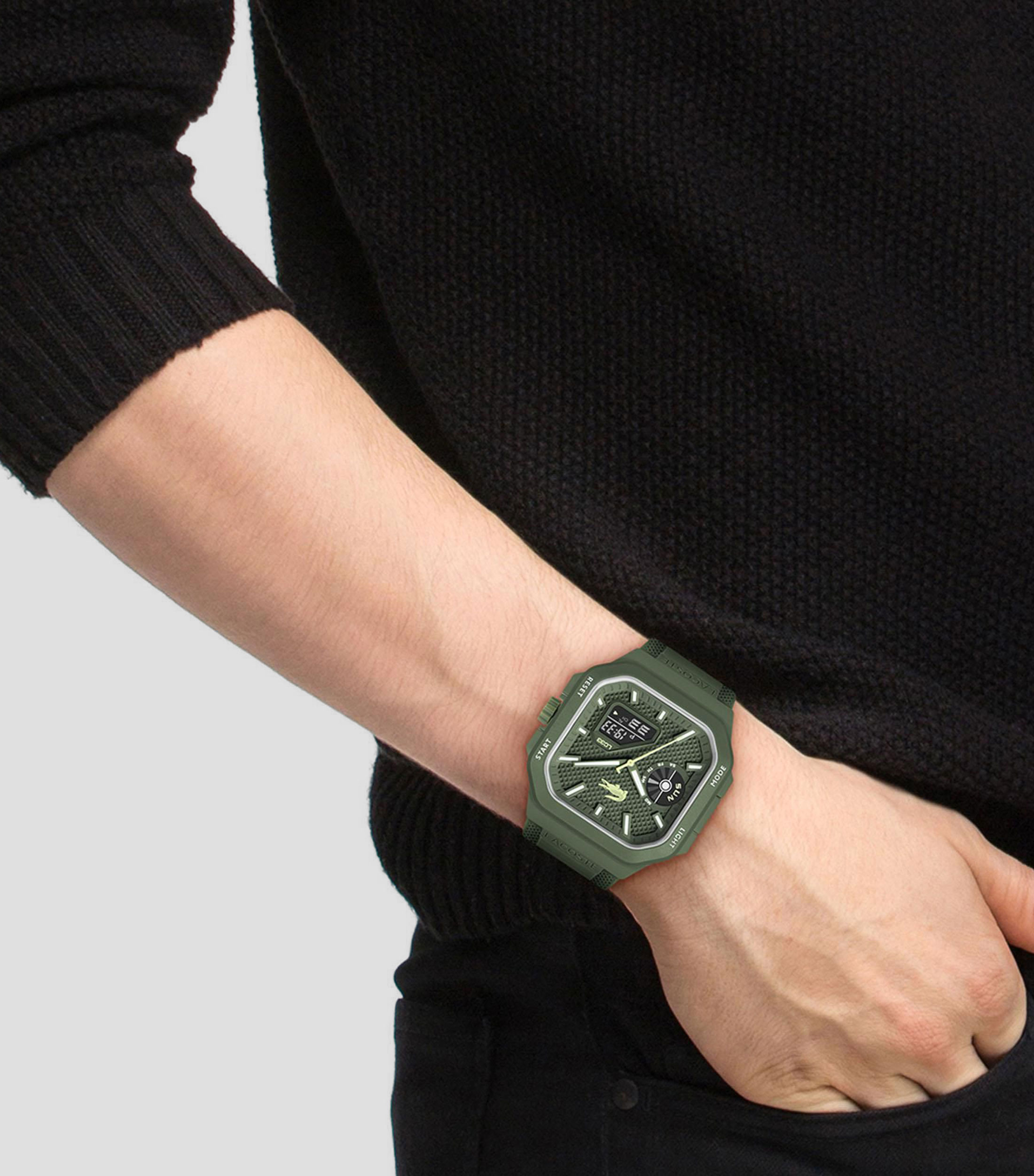 Reloj para Hombre LC33 Square deportivo verde
