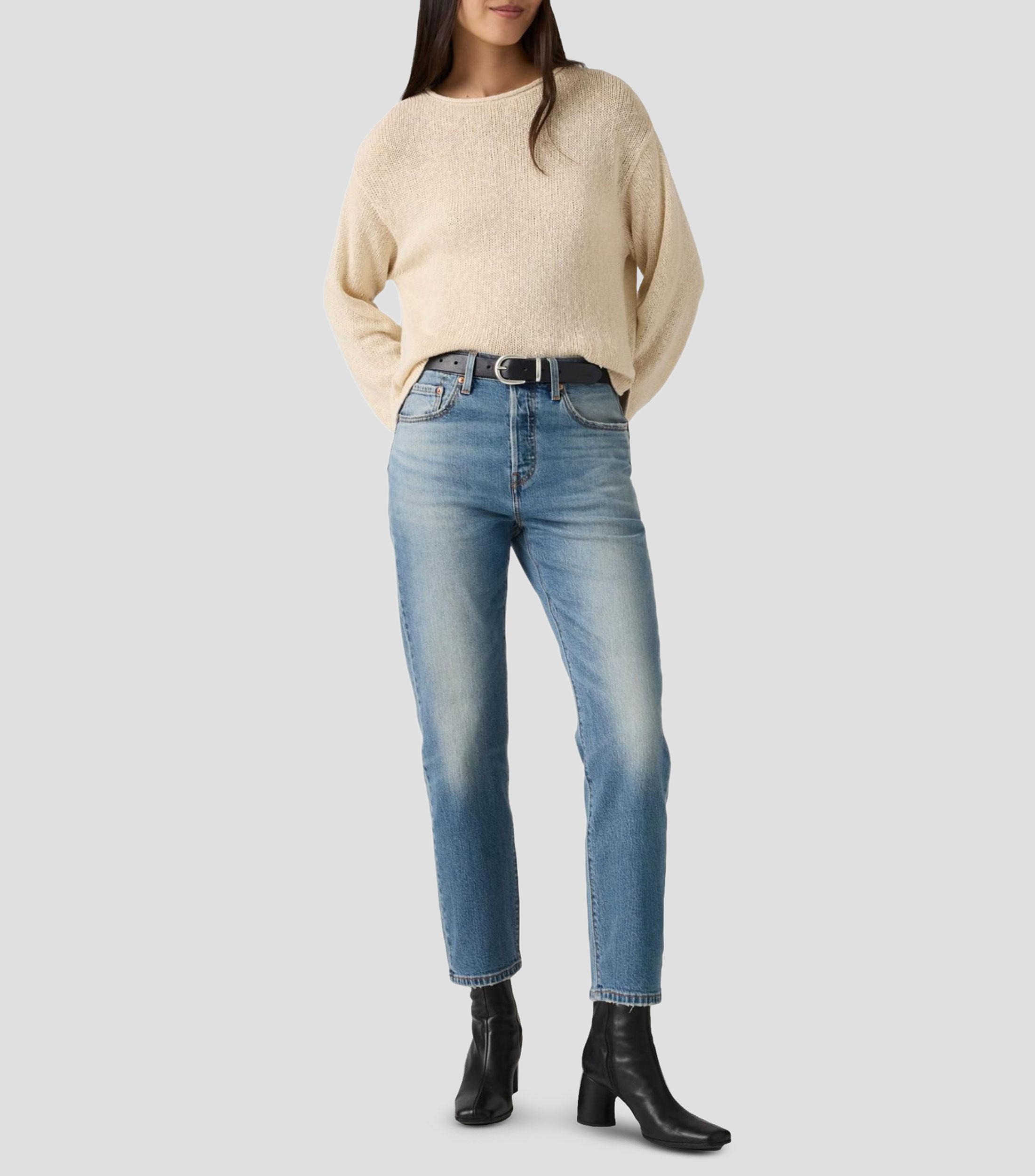Jeans Regular liso Mujer