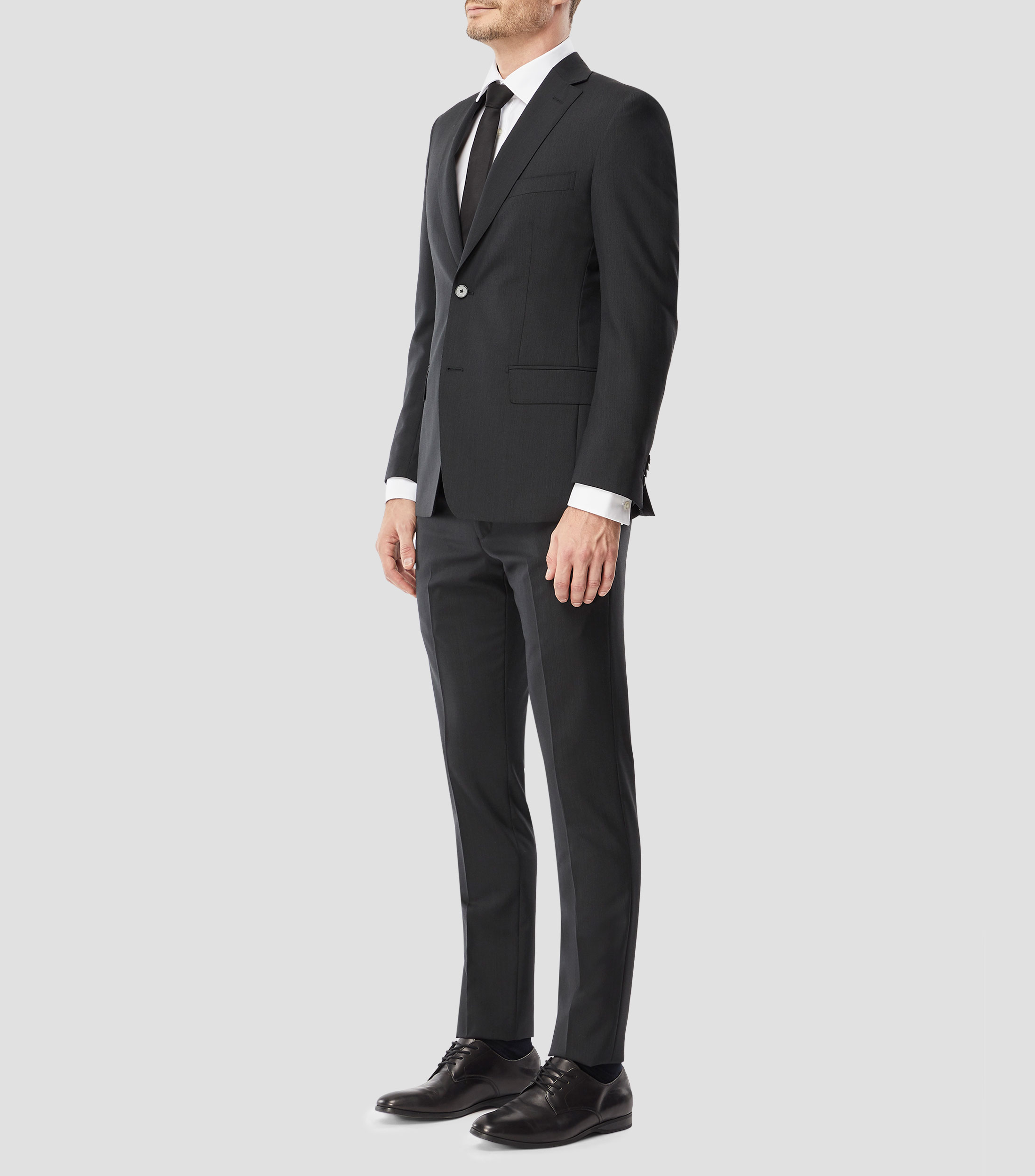 Traje de corte regular con rayas Hombre