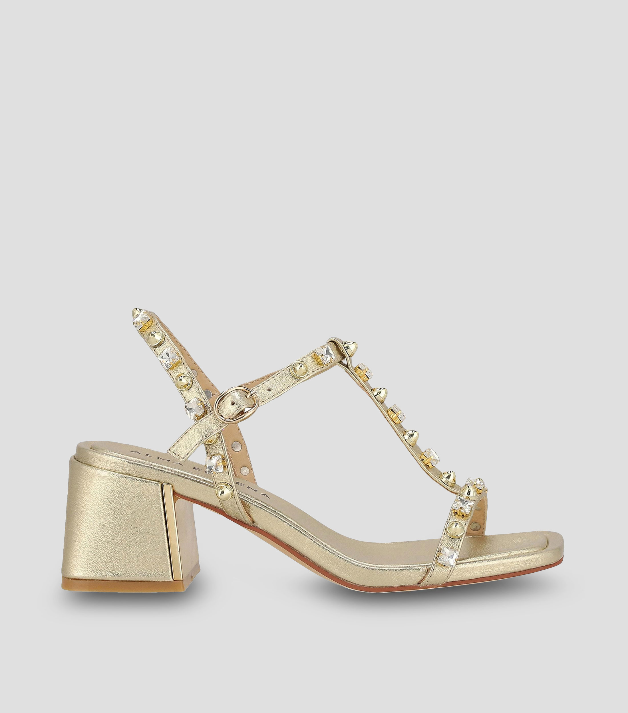 Sandalias con Tacón Cuadrado de 7 cm Mujer