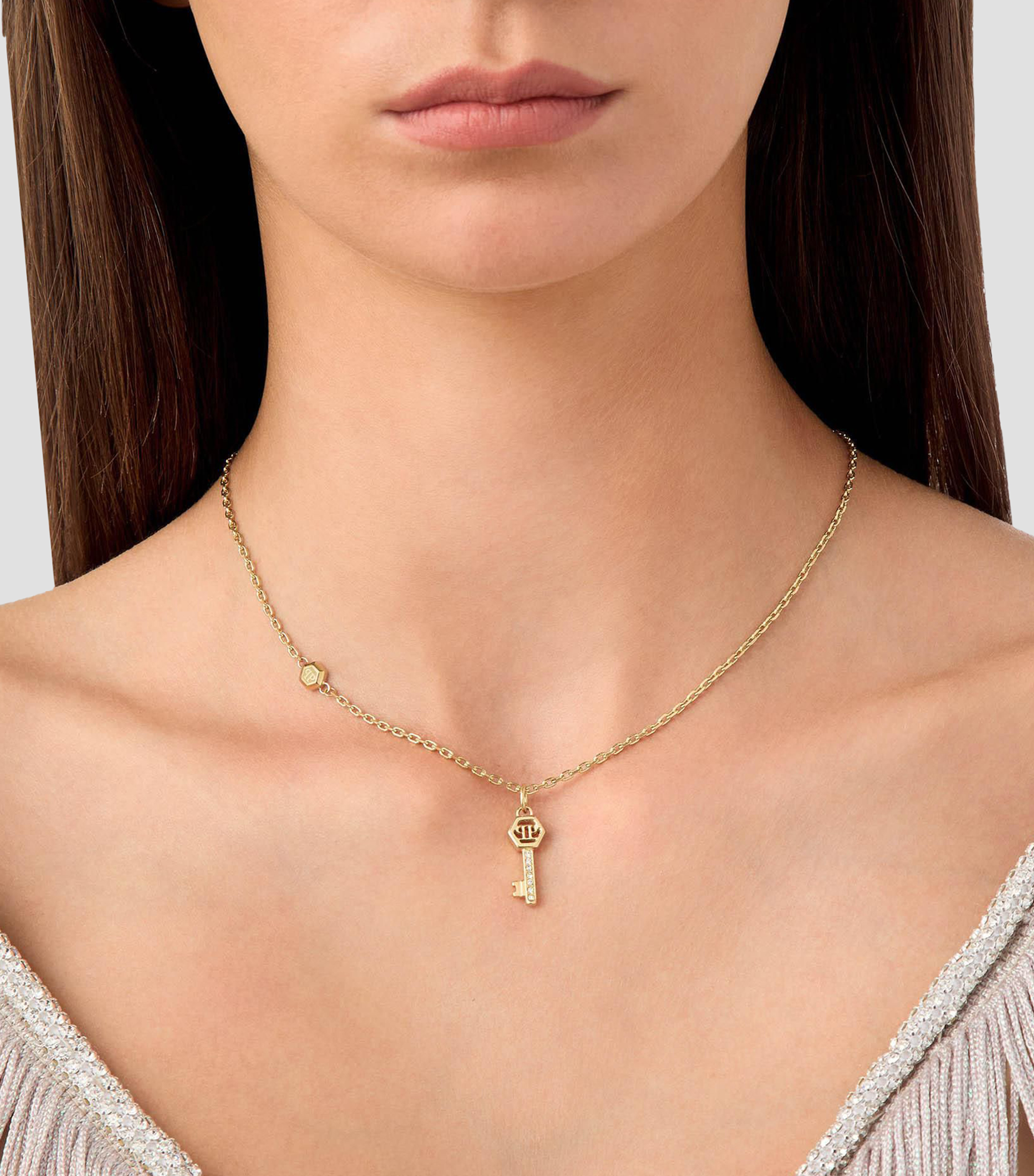 Collar con dije de llave Mujer