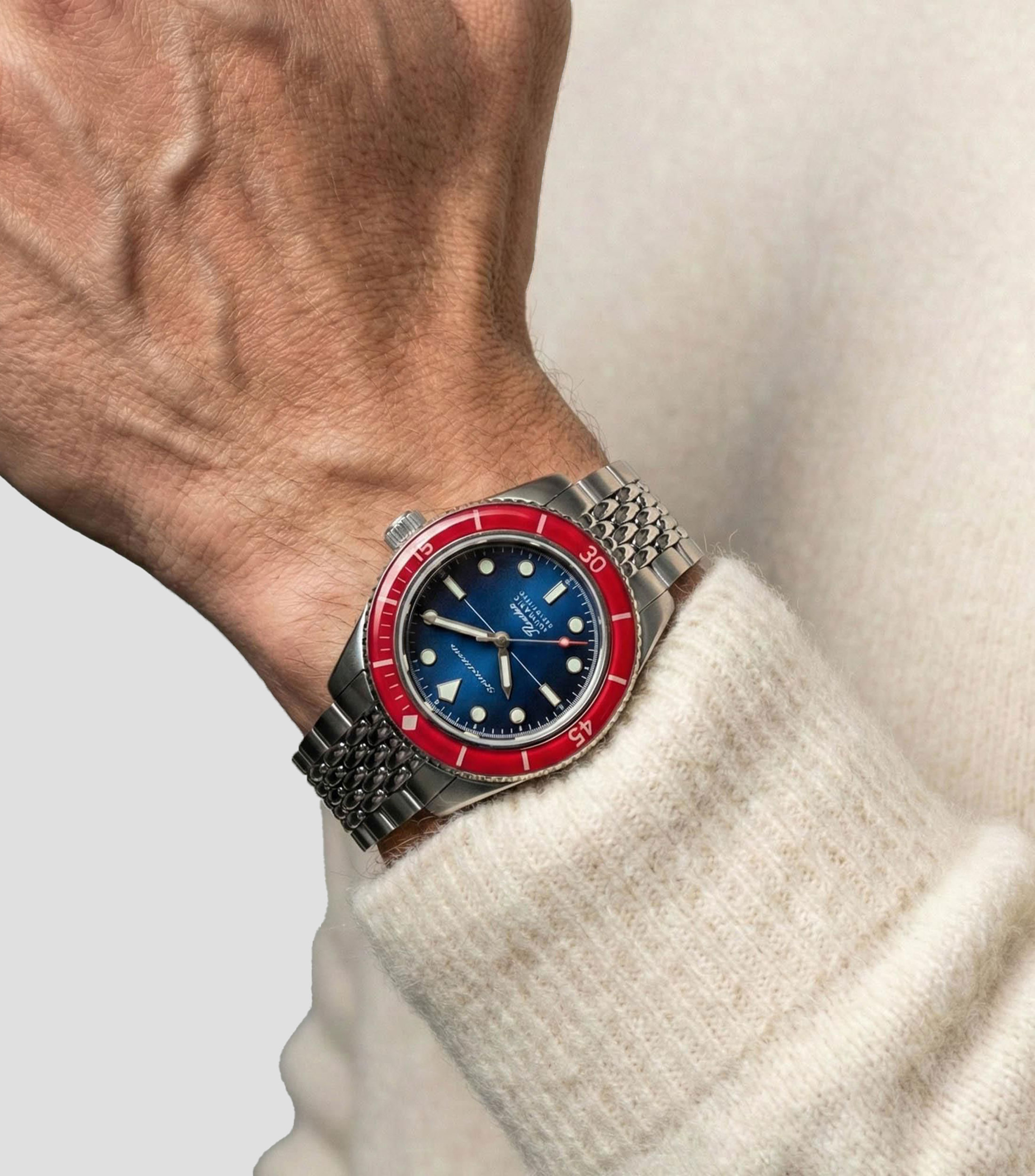 Reloj para hombre Fleuss Automático Royal Splash casual, plateado