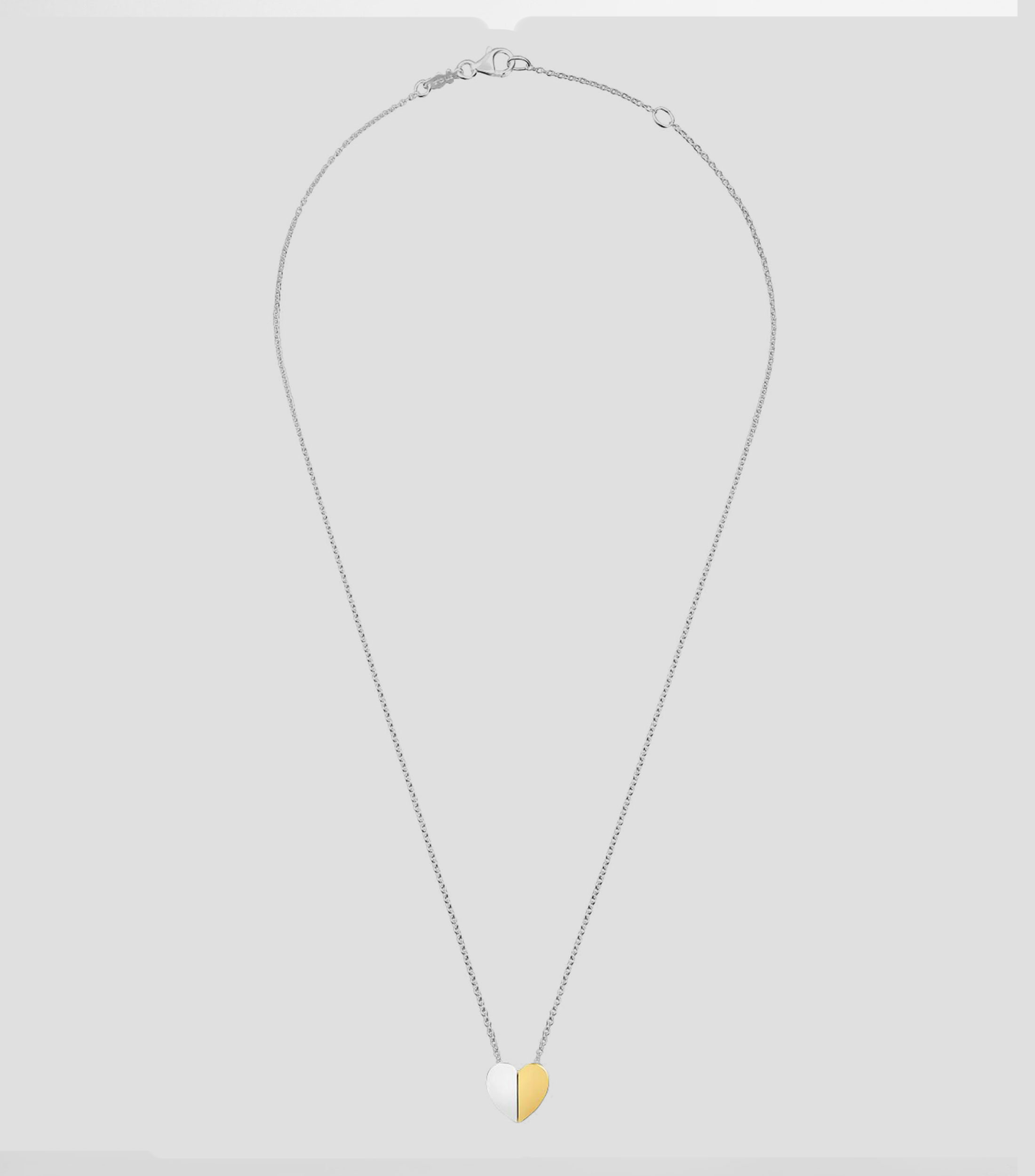 Collar con corazón en plata Tous 1950 Mujer