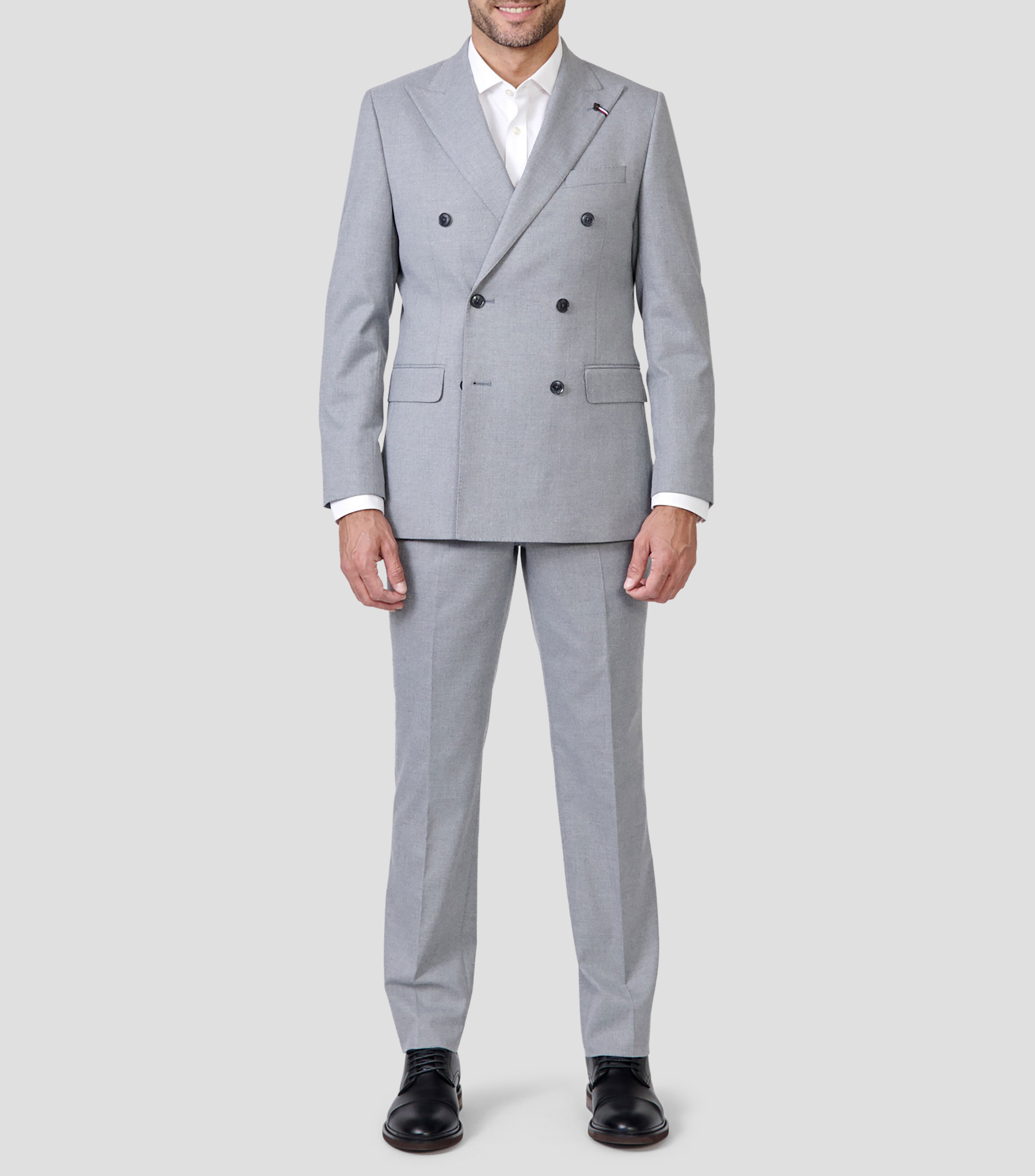 Traje de corte regular liso Hombre