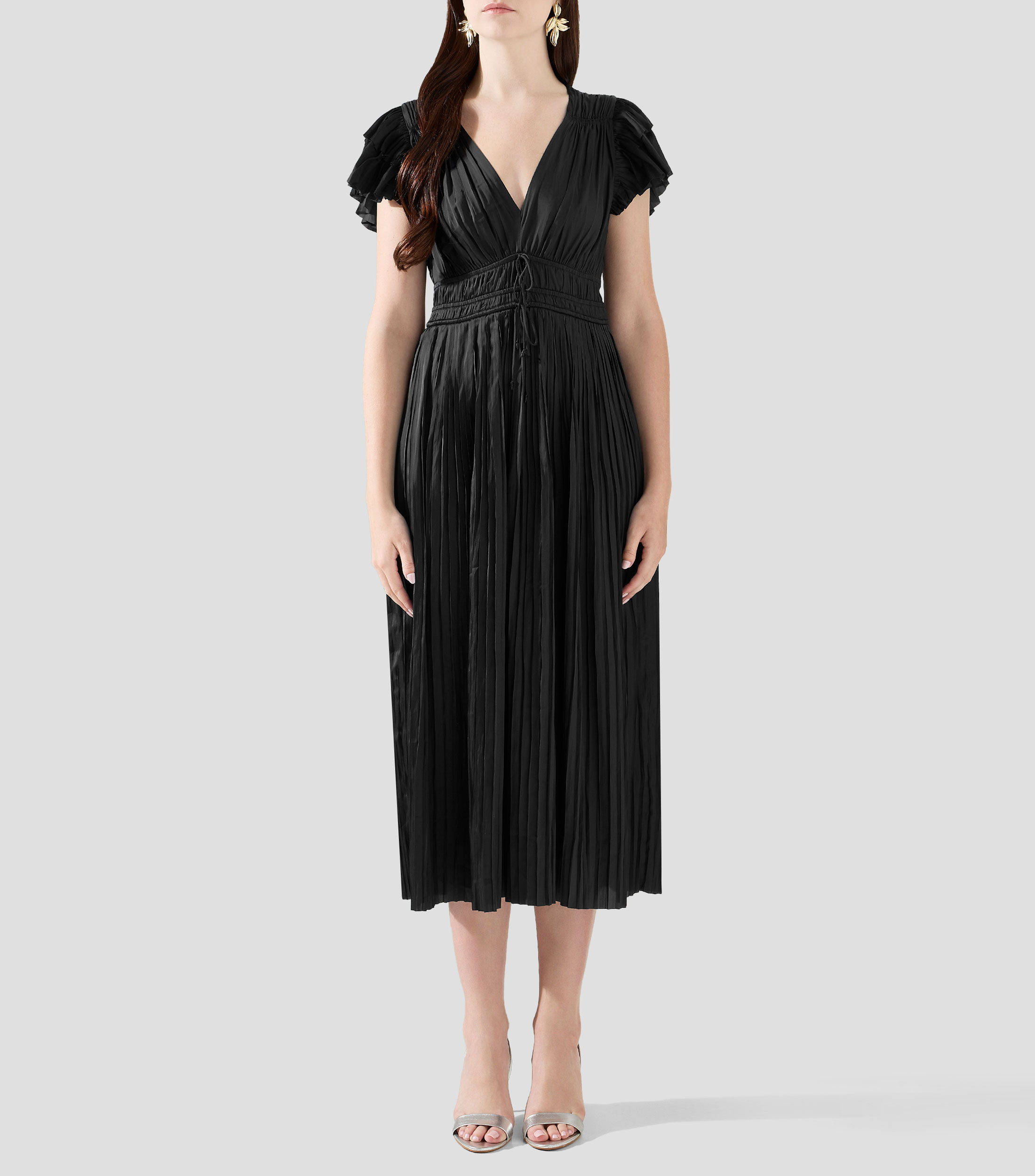 Vestido midi liso Patrice Mujer
