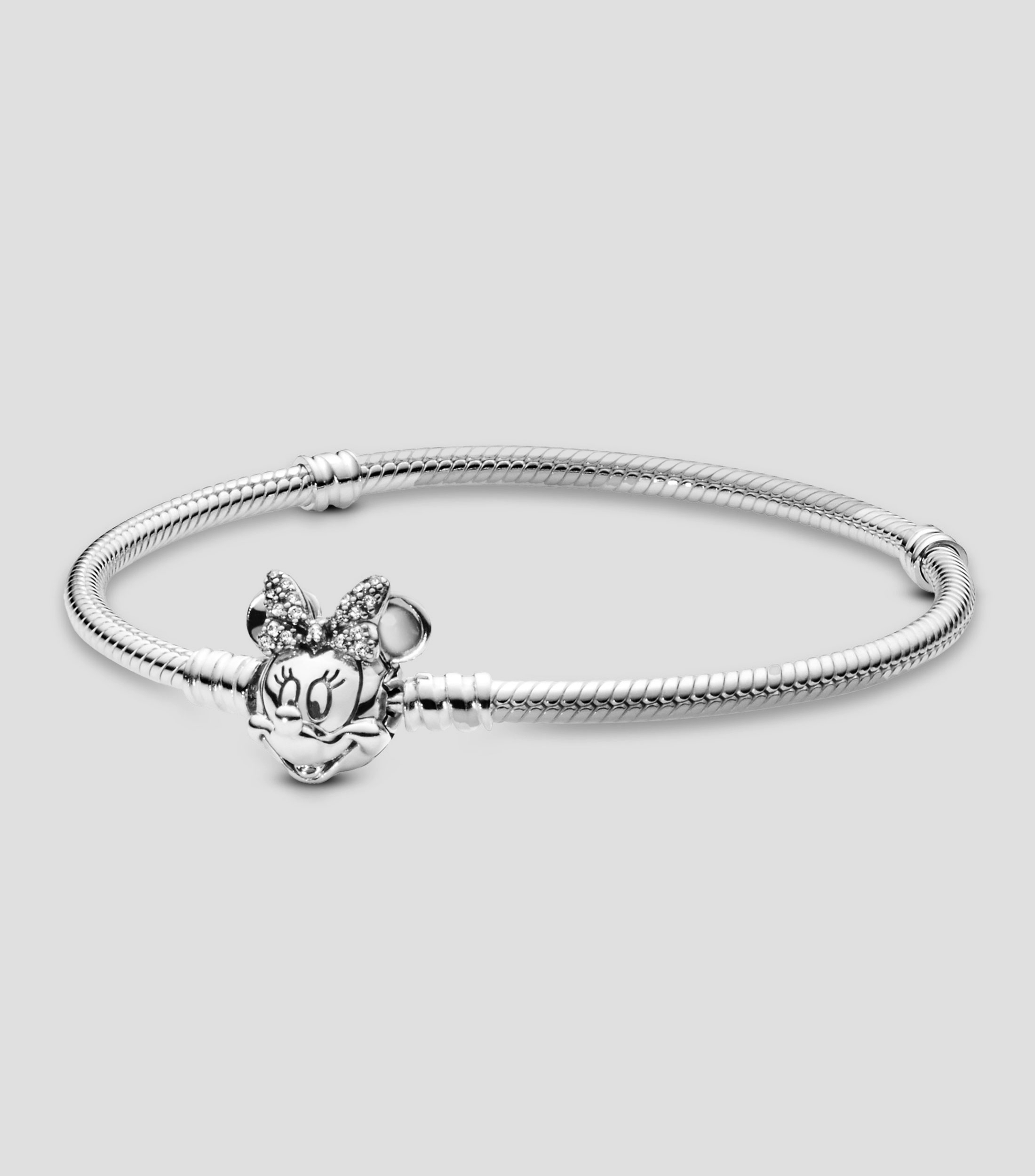 Brazalete en plata Shimmering Minnie Portrait Pandora x Disney Mujer Talla 19 cm
