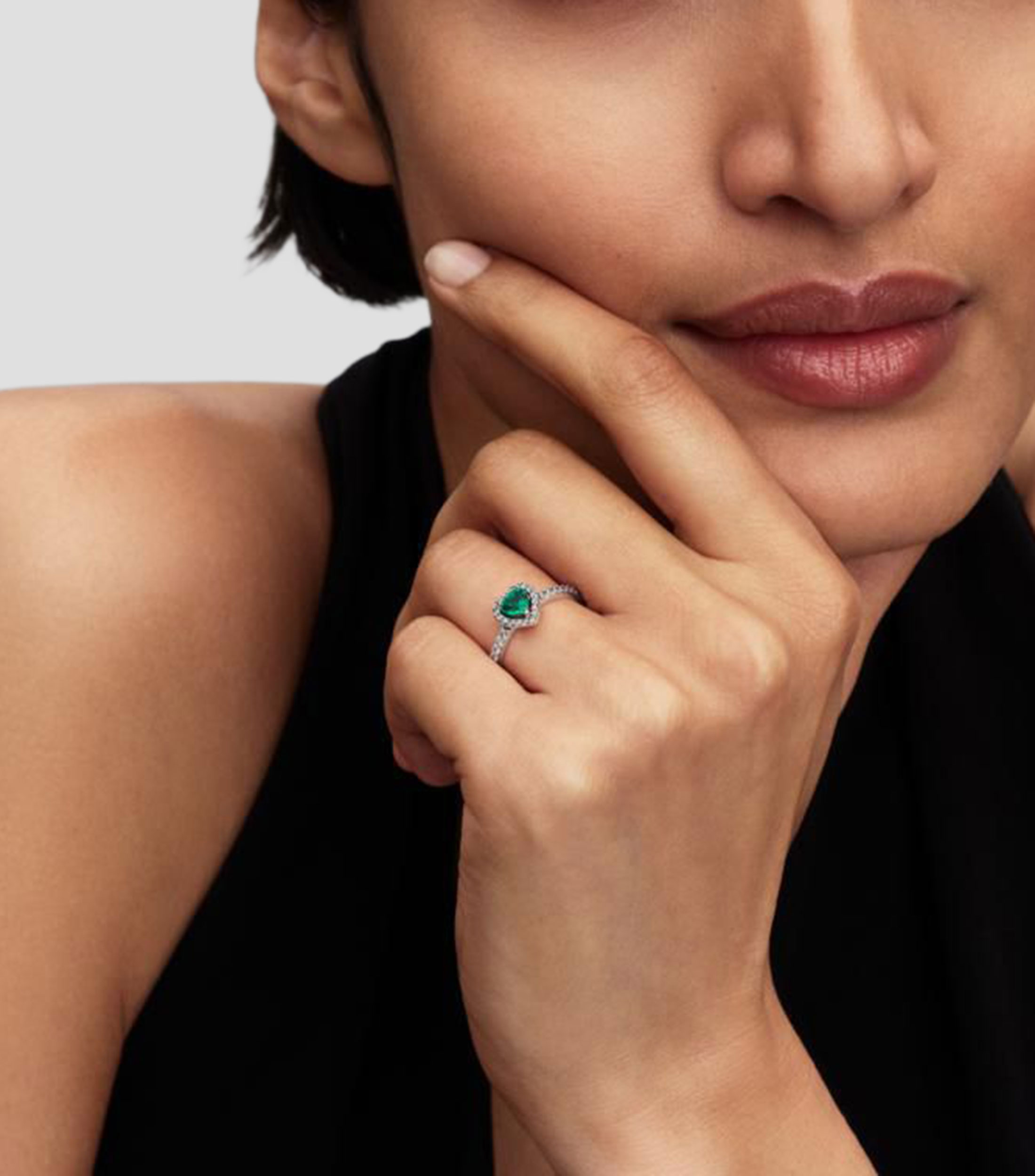 Anillo en plata esterlina corazón Mujer