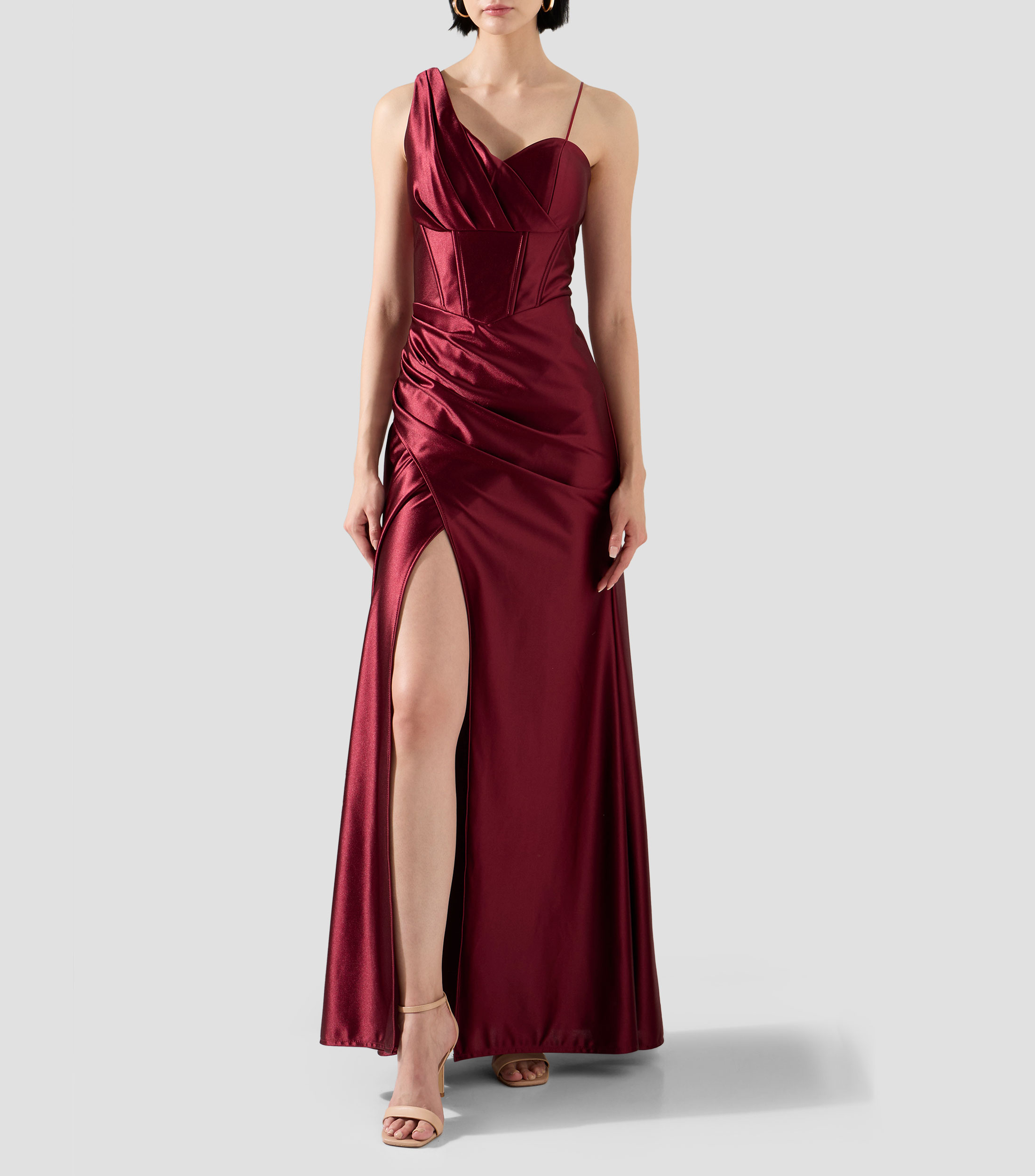 Rojo Vino Accesorios Para Combinar Con Vestido Rojo Tacones