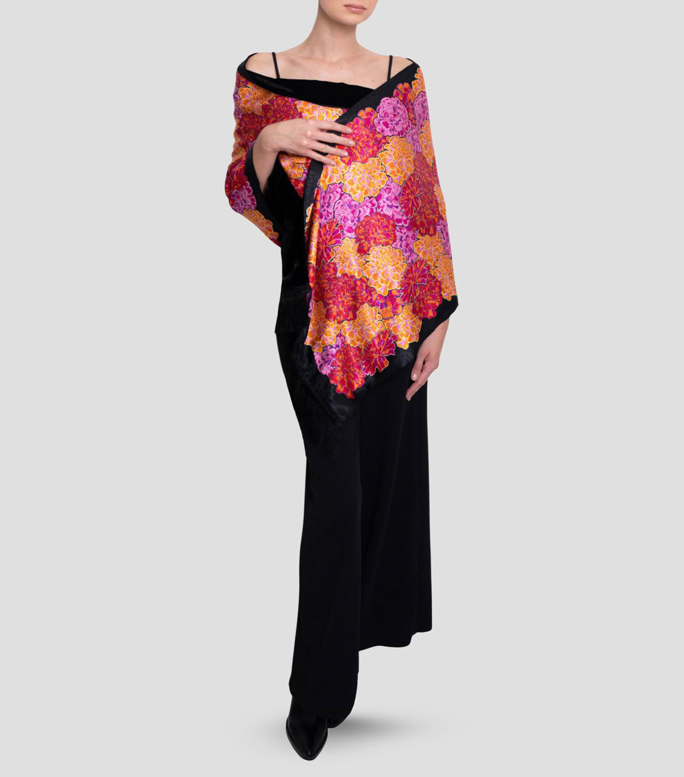 Chalina multicolor estampado Mujer