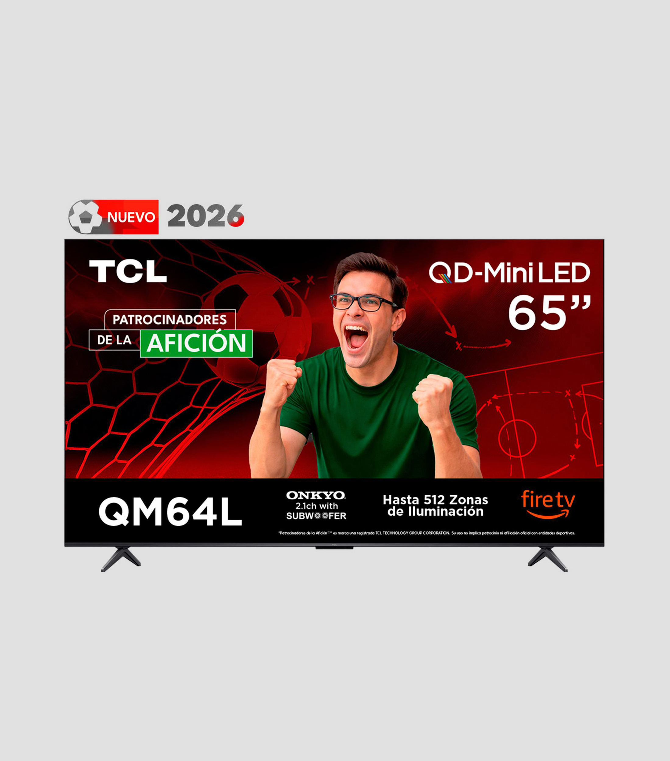 Pantalla 65 Pulgadas Plana Mini-LED 4K Fire TV 65QM64L