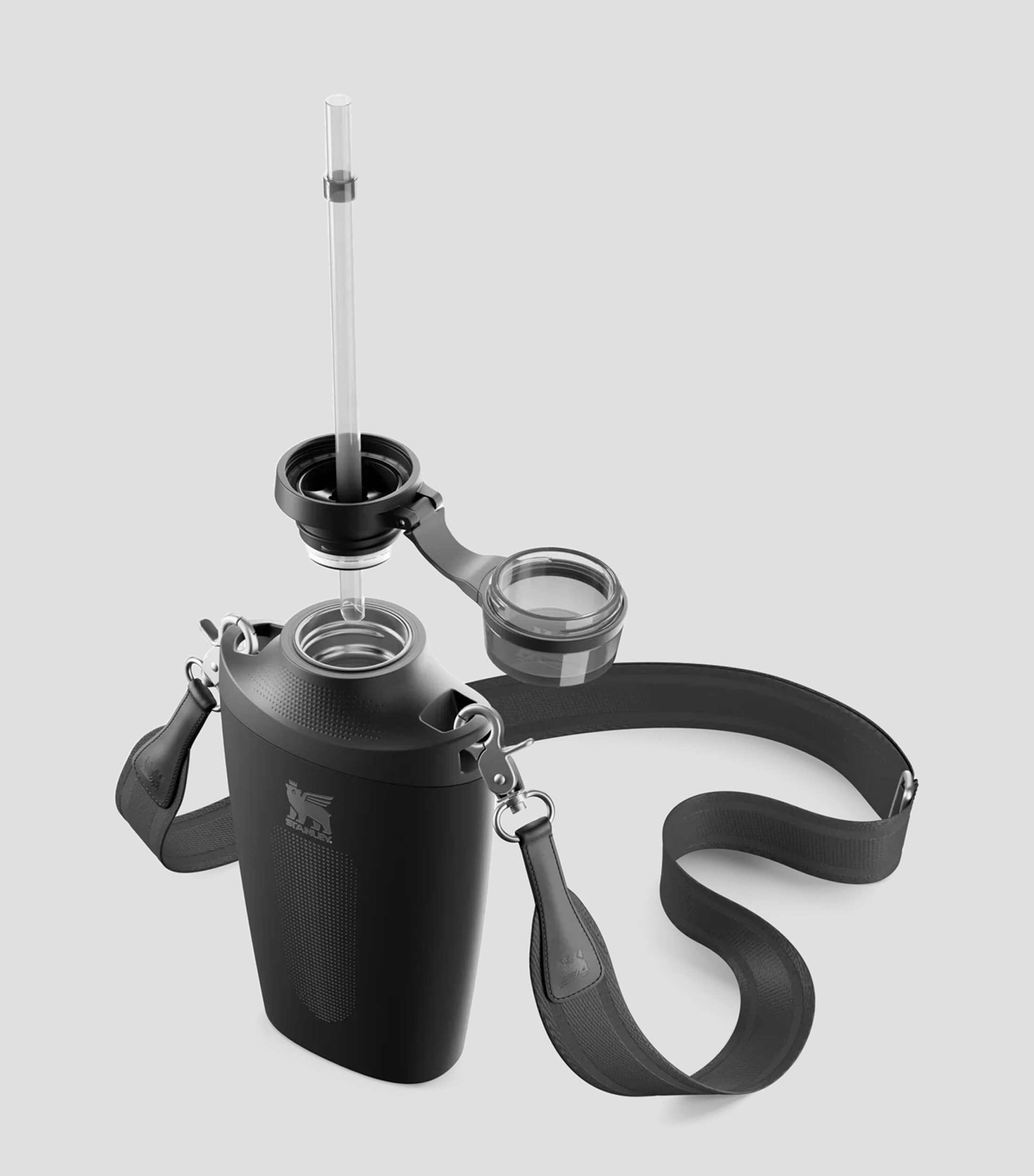 Termo Stanley Cross Bottle Negro en Acero Inoxidable, 680 ml