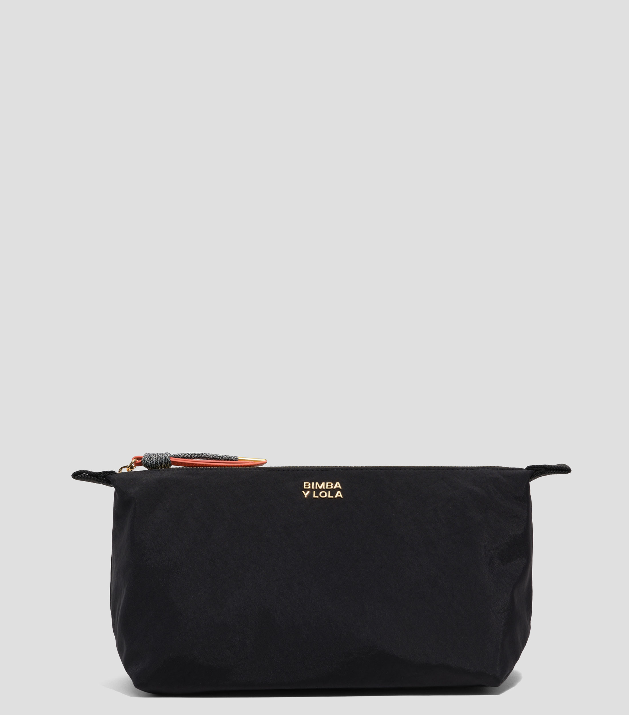 Neceser Trapecio grande nylon negro Mujer
