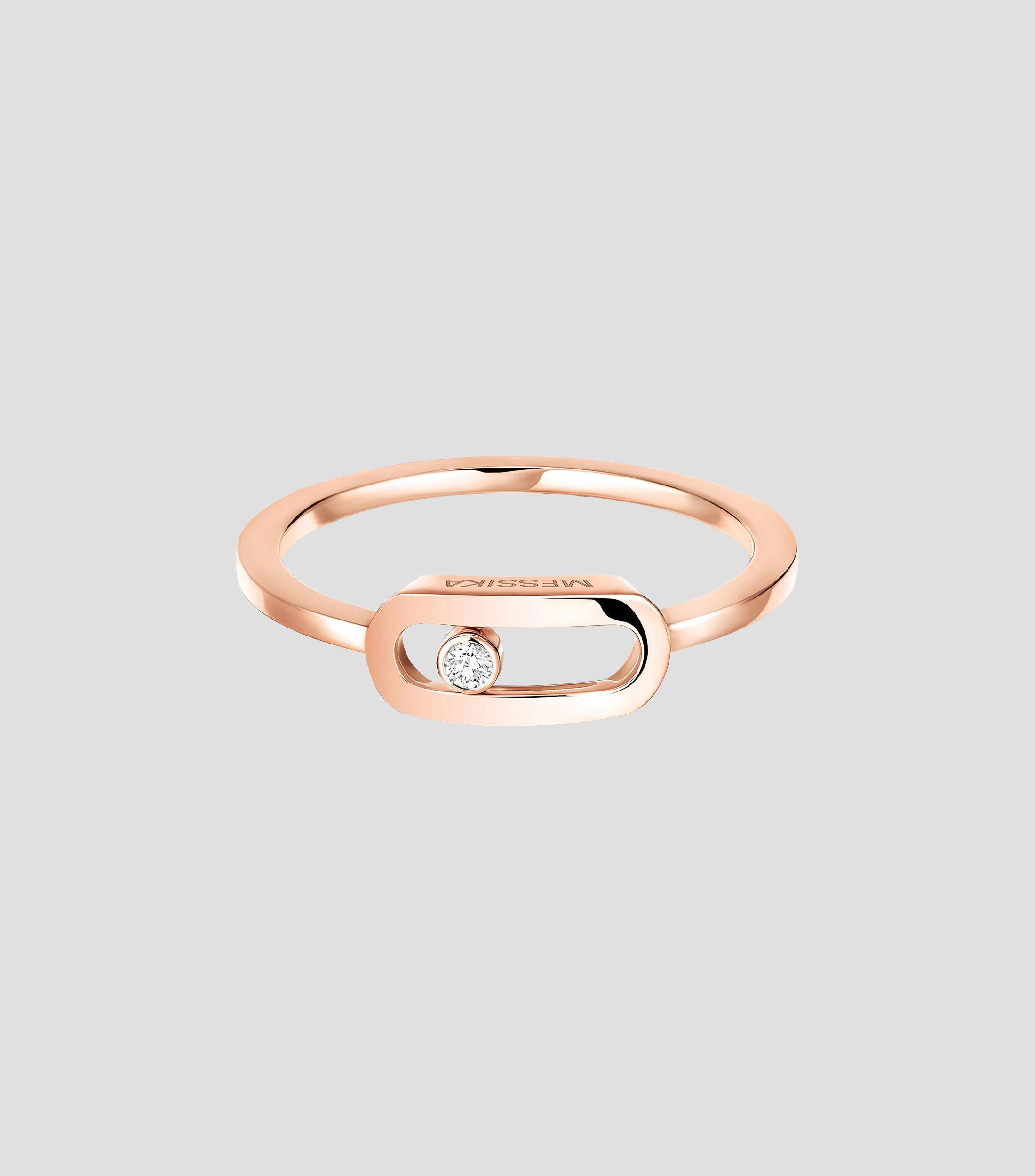 Anillo en oro rosa de 18 kilates Move Uno con diamante Mujer
