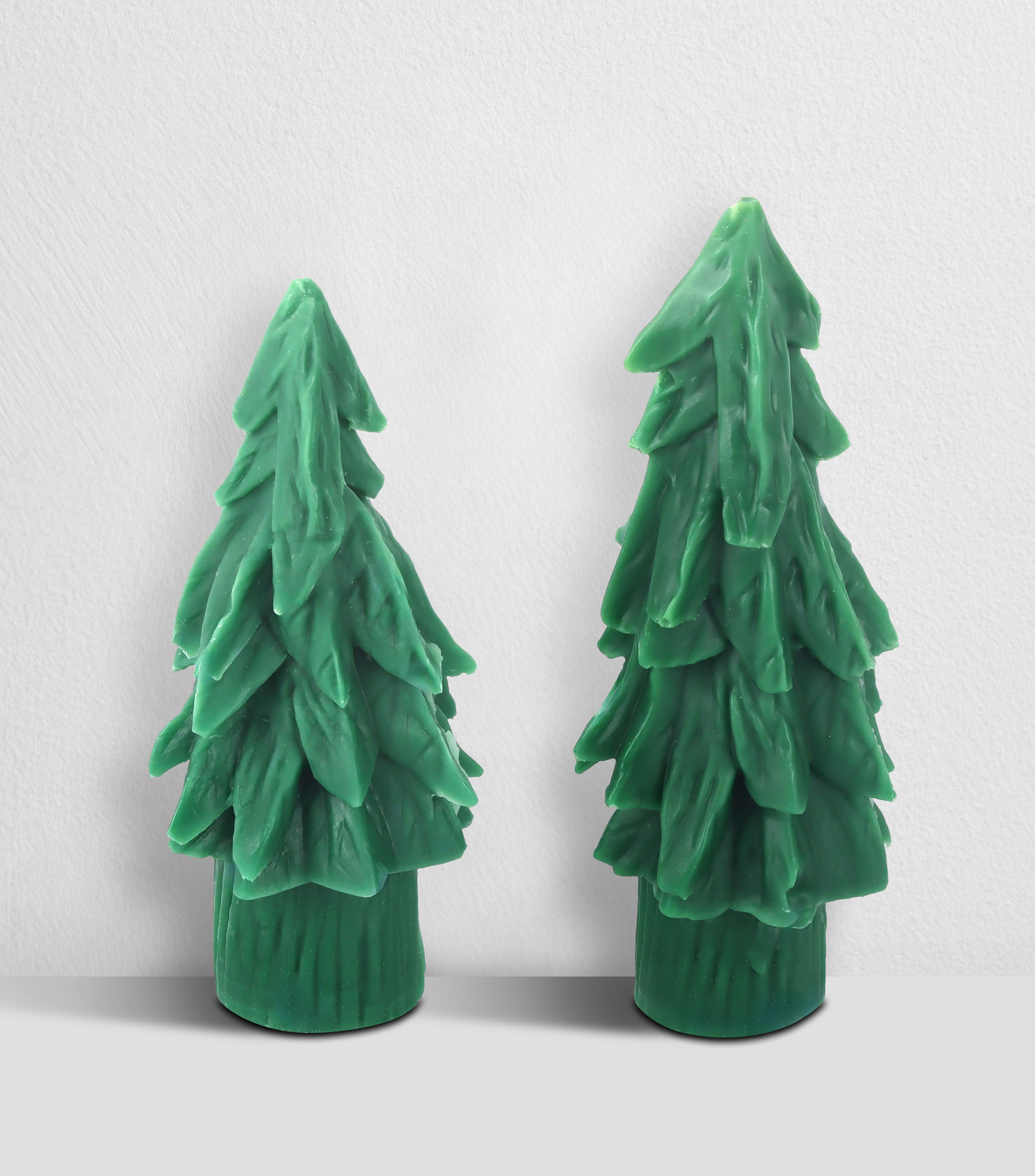 Set de 2 velas navideñas Wine Cherry de pino verde