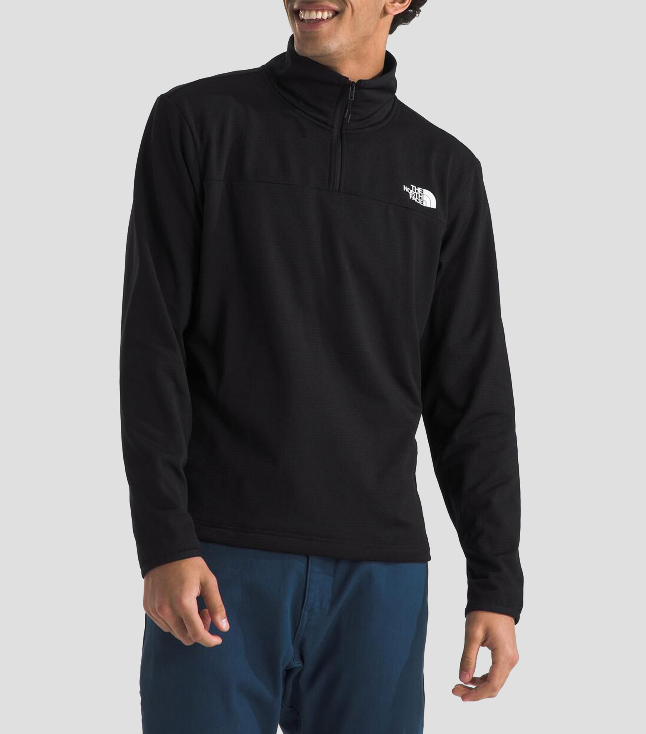 Chamarra Cedar Trail Grid Fleece QZ Hombre