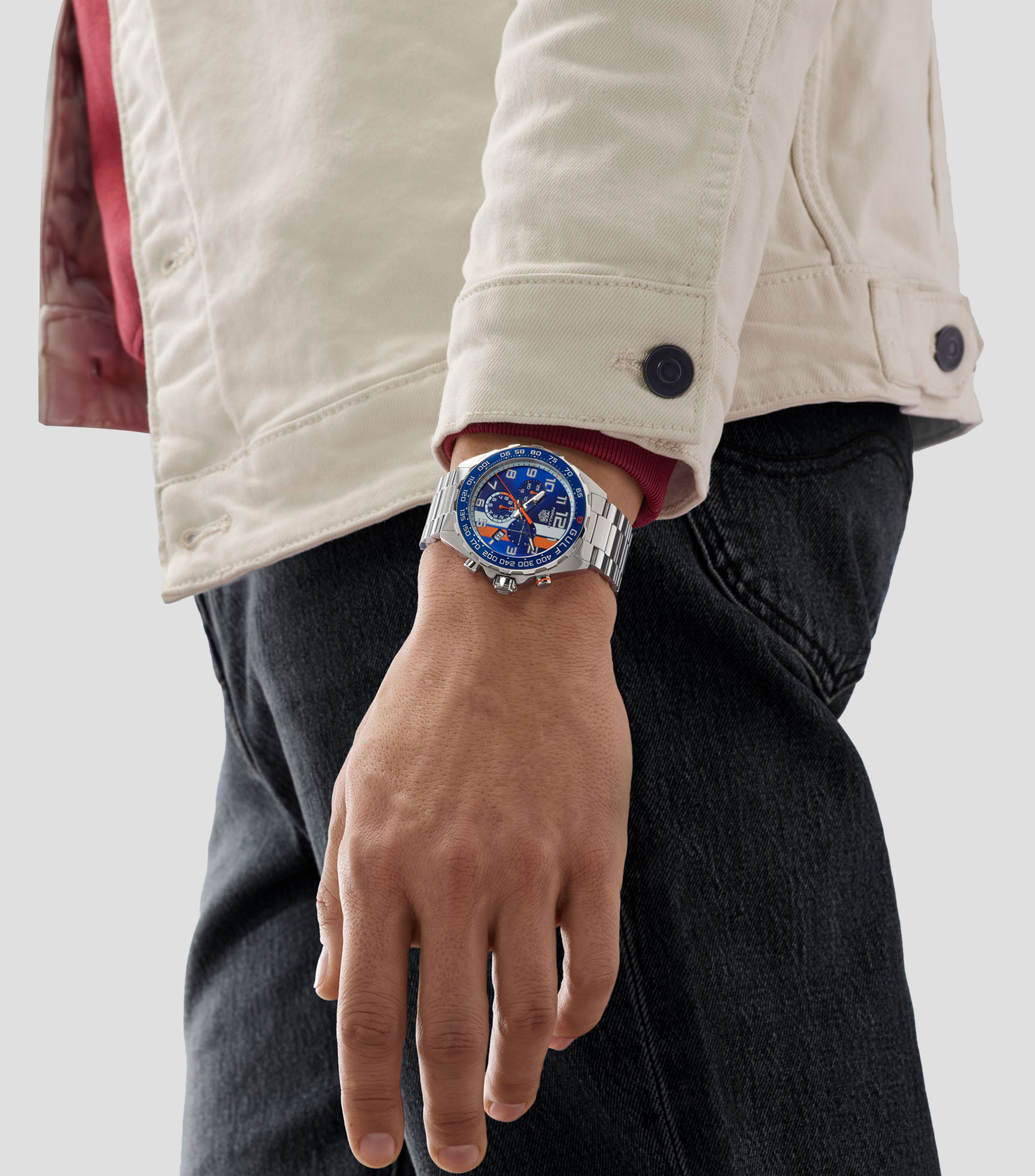 Reloj para Hombre Formula 1 Casual Azul/Plateado