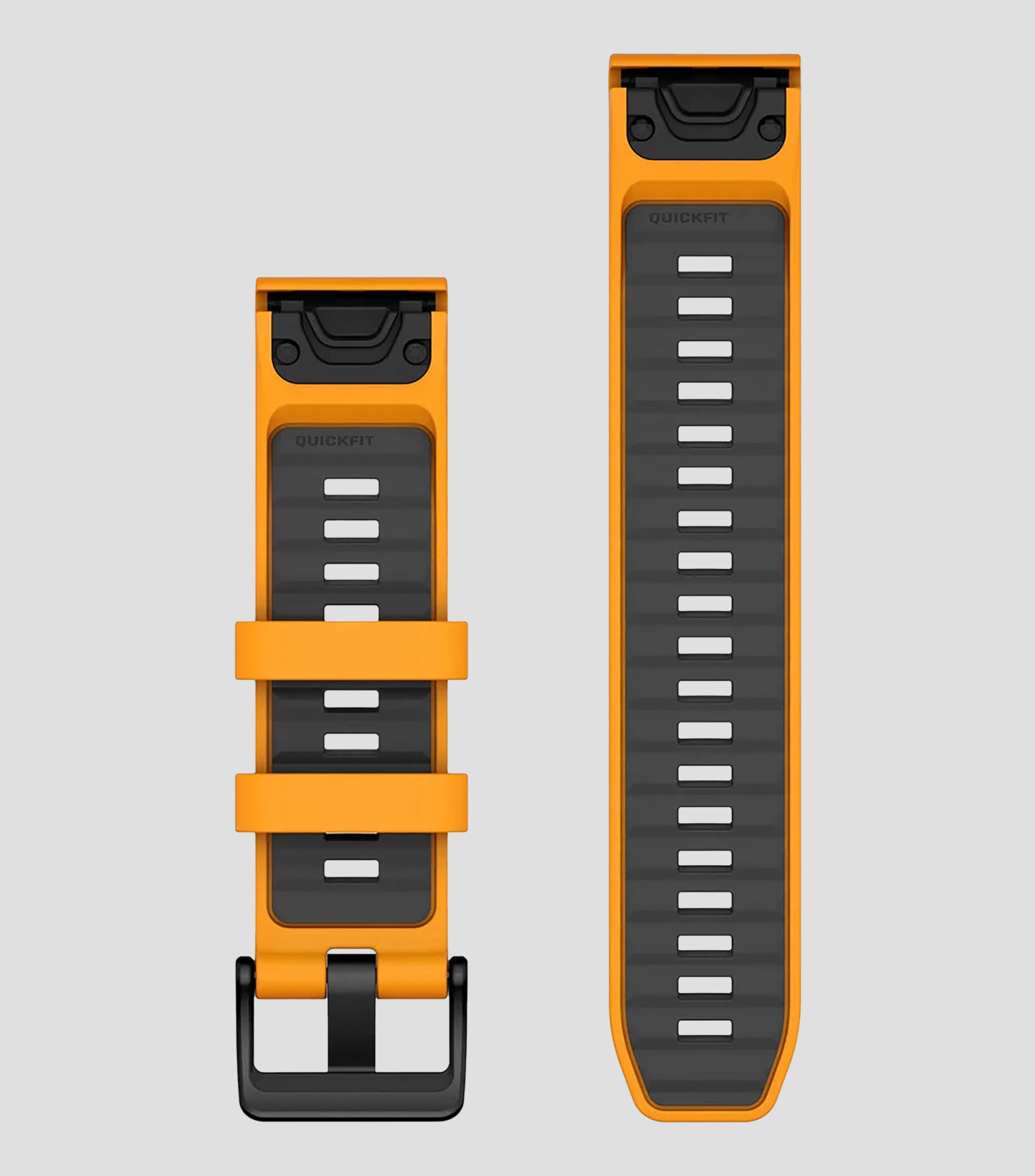 Correa para reloj Quik Fit 22 mm en silicón naranja