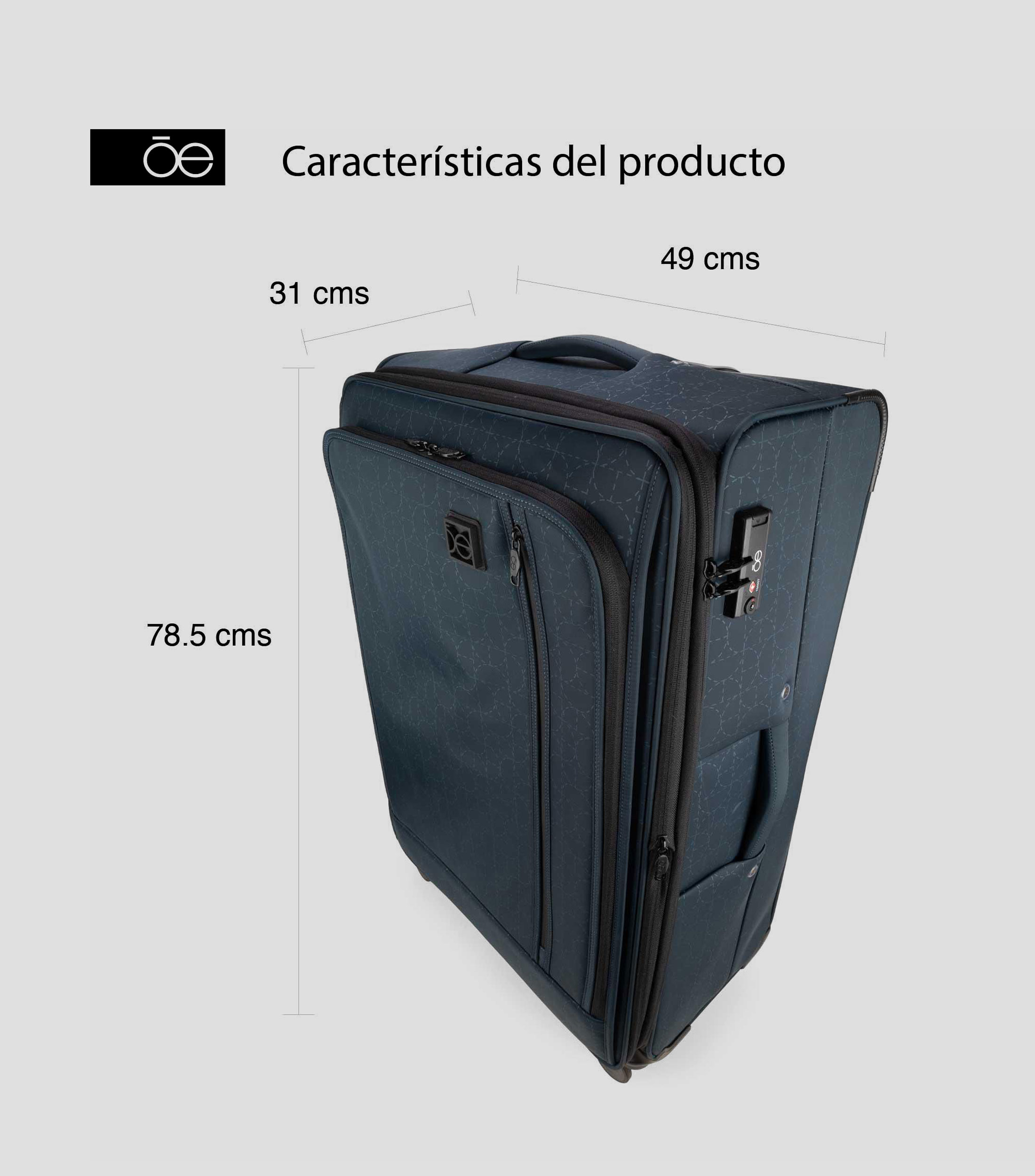 Maleta de Viaje 25 kg Azul Marino