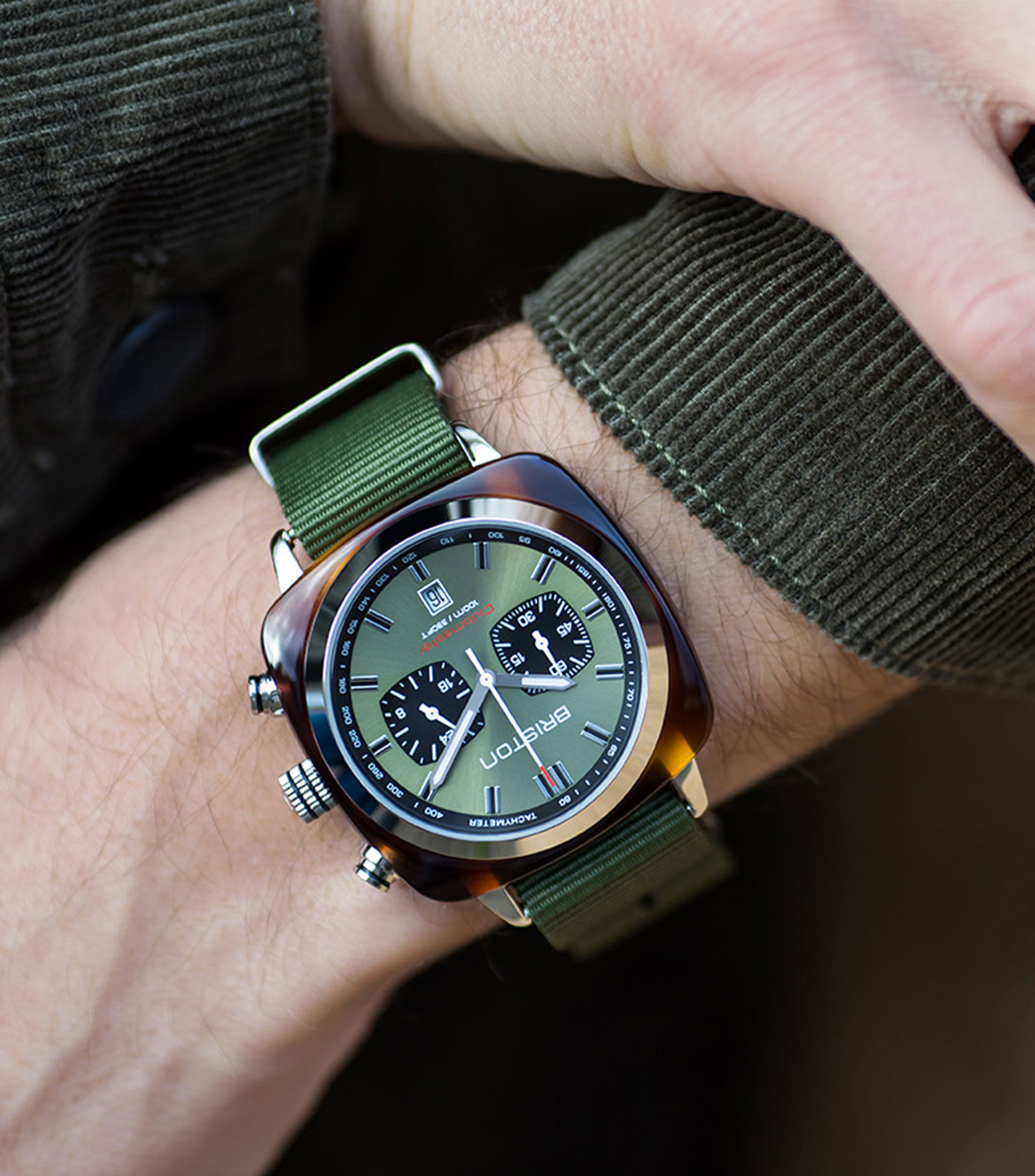 Reloj Unisex Clubmaster Sport casual, Verde