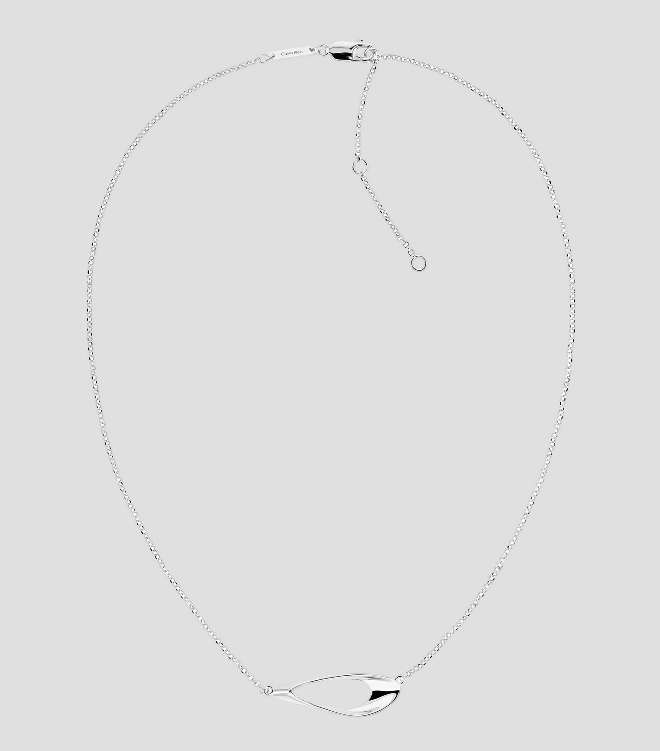 Collar con dije irregular en plata Sculpted Triangle Mujer