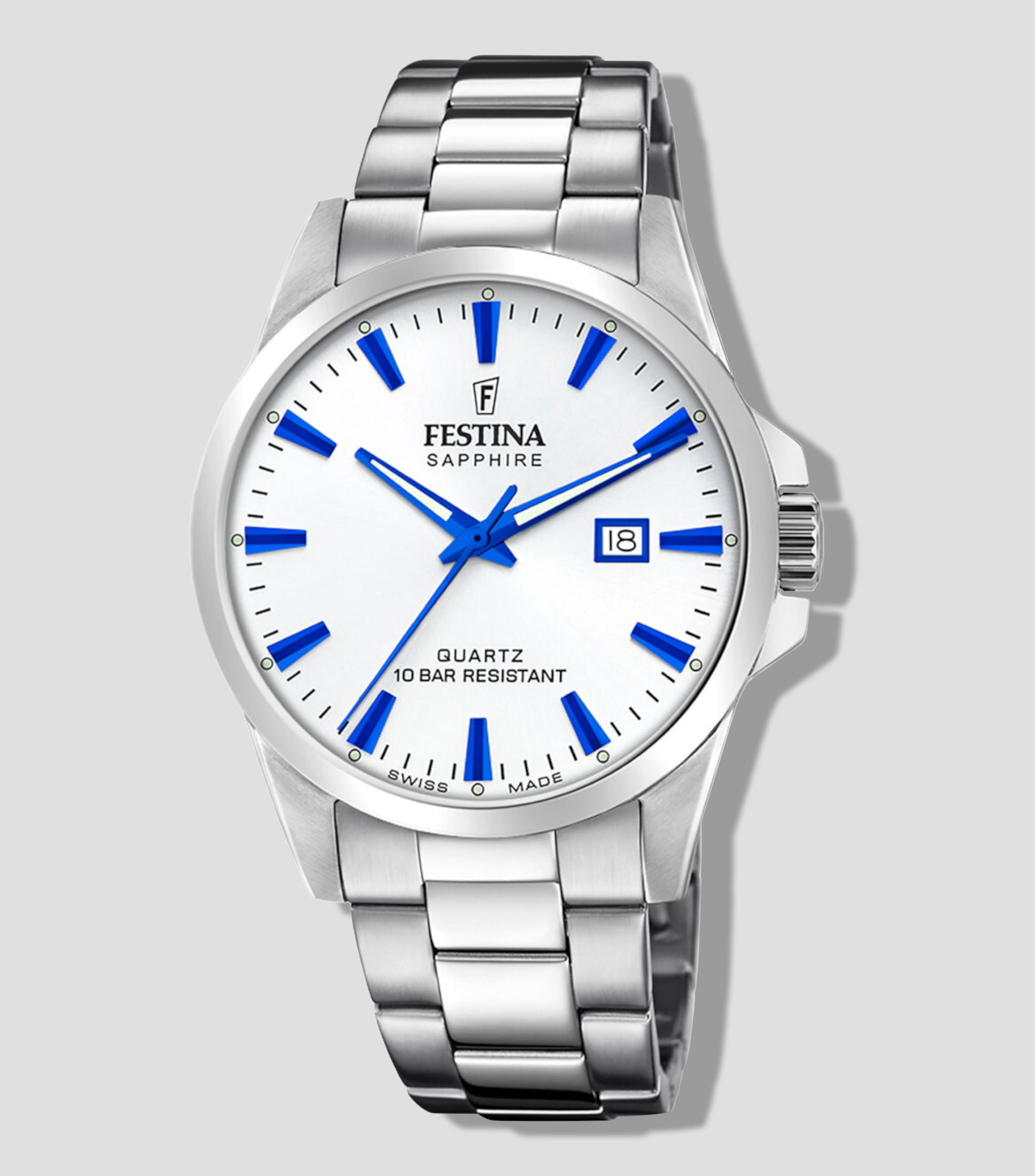 Reloj para hombre Acero Clasico De vestir, Plateado