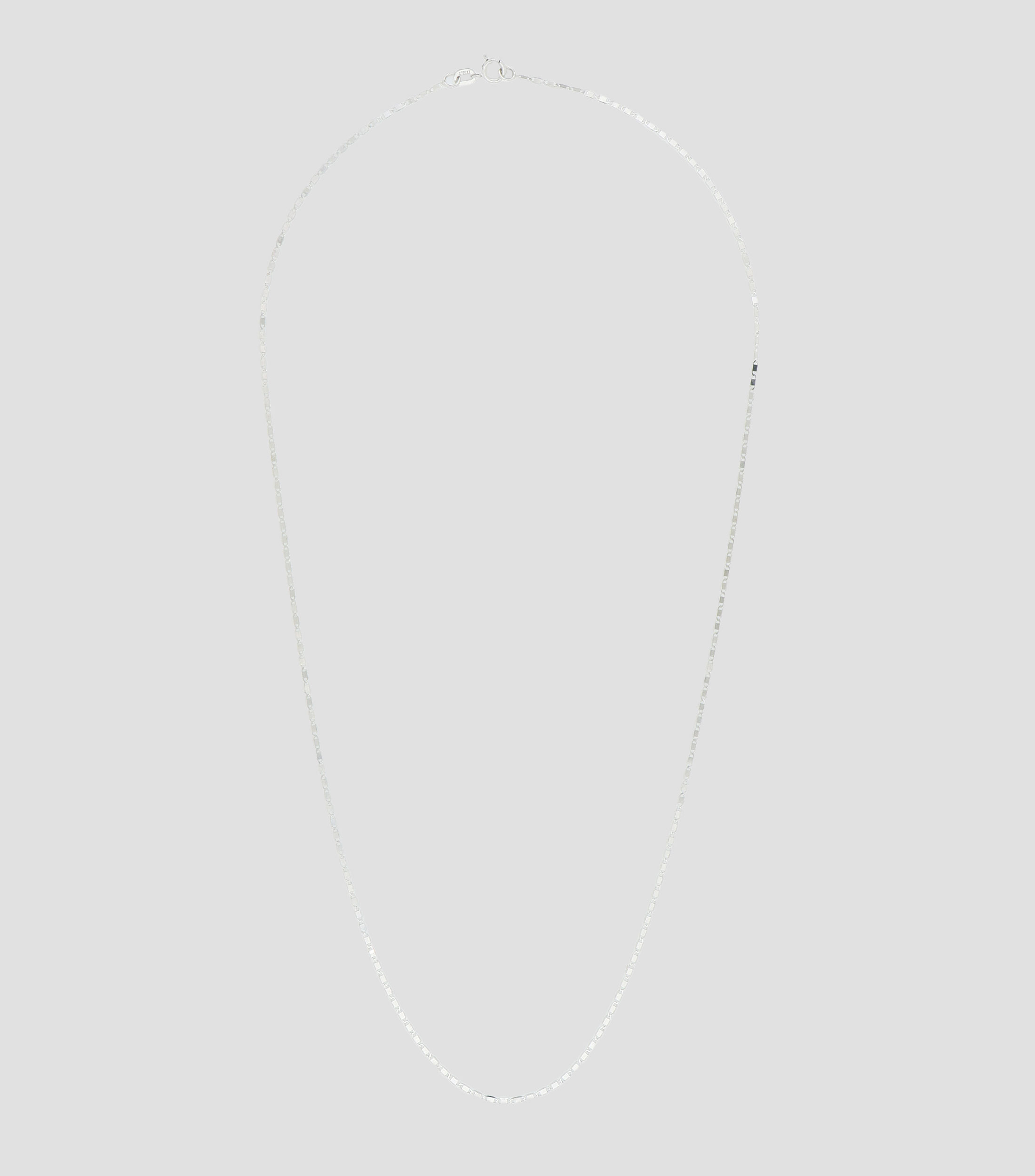 Cadena Espejo en oro blanco de 14 kilates Mujer
