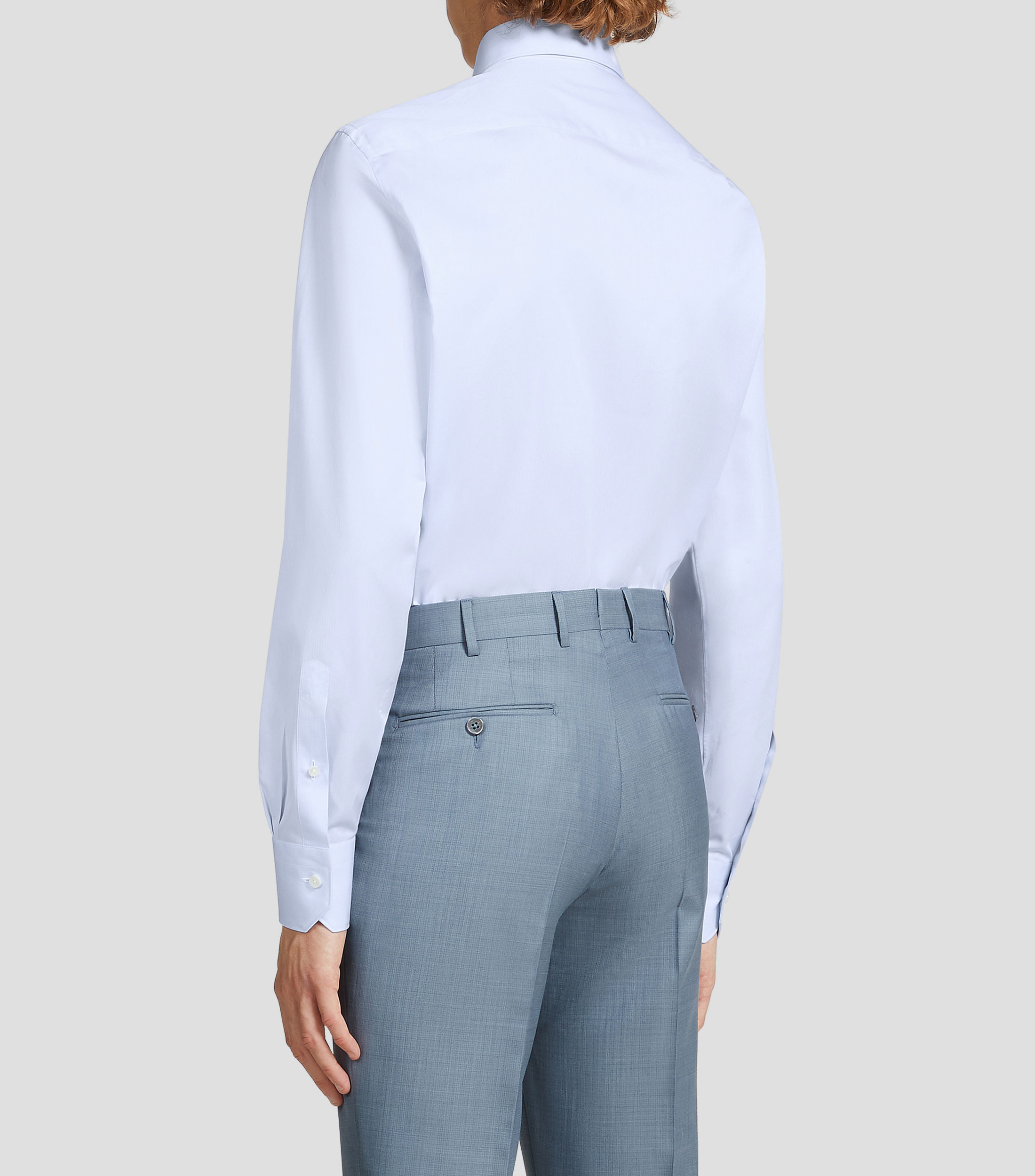 Camisa de vestir a rayas manga larga Hombre