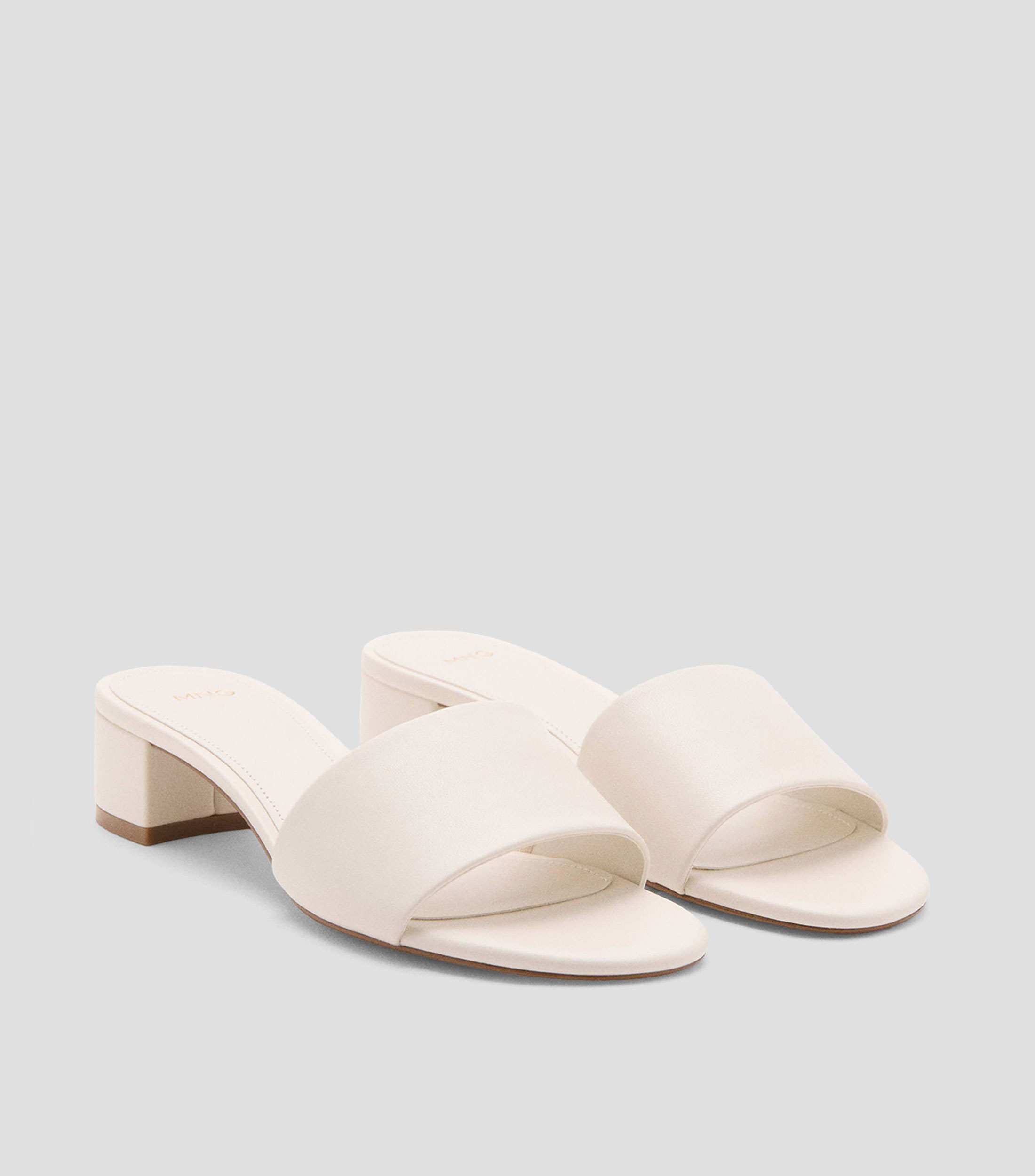 Sandalias con tacón medio y ancho Mujer