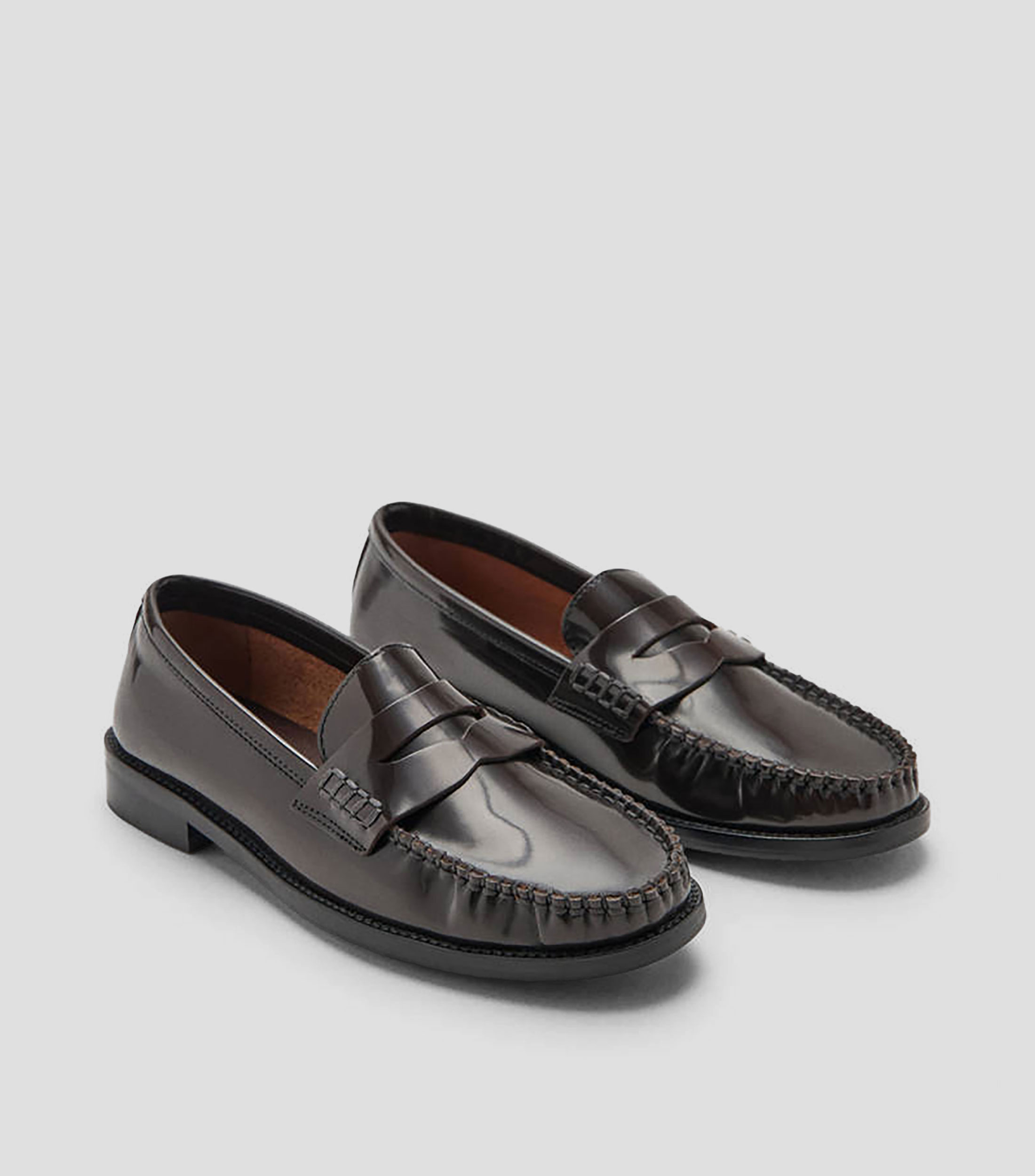 Zapatos Slip On casuales en piel Mujer