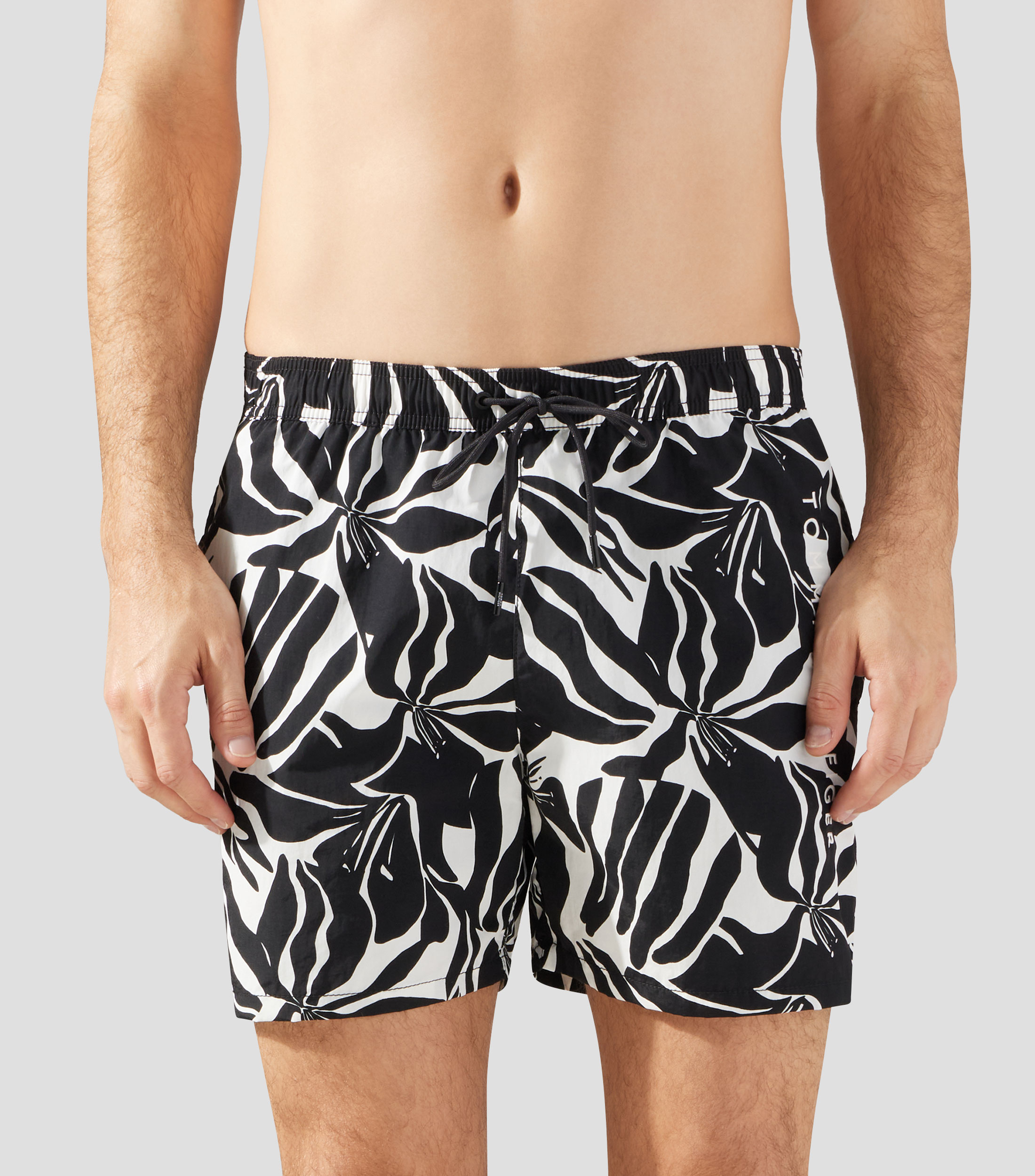 Traje de baño largo estampado Hombre