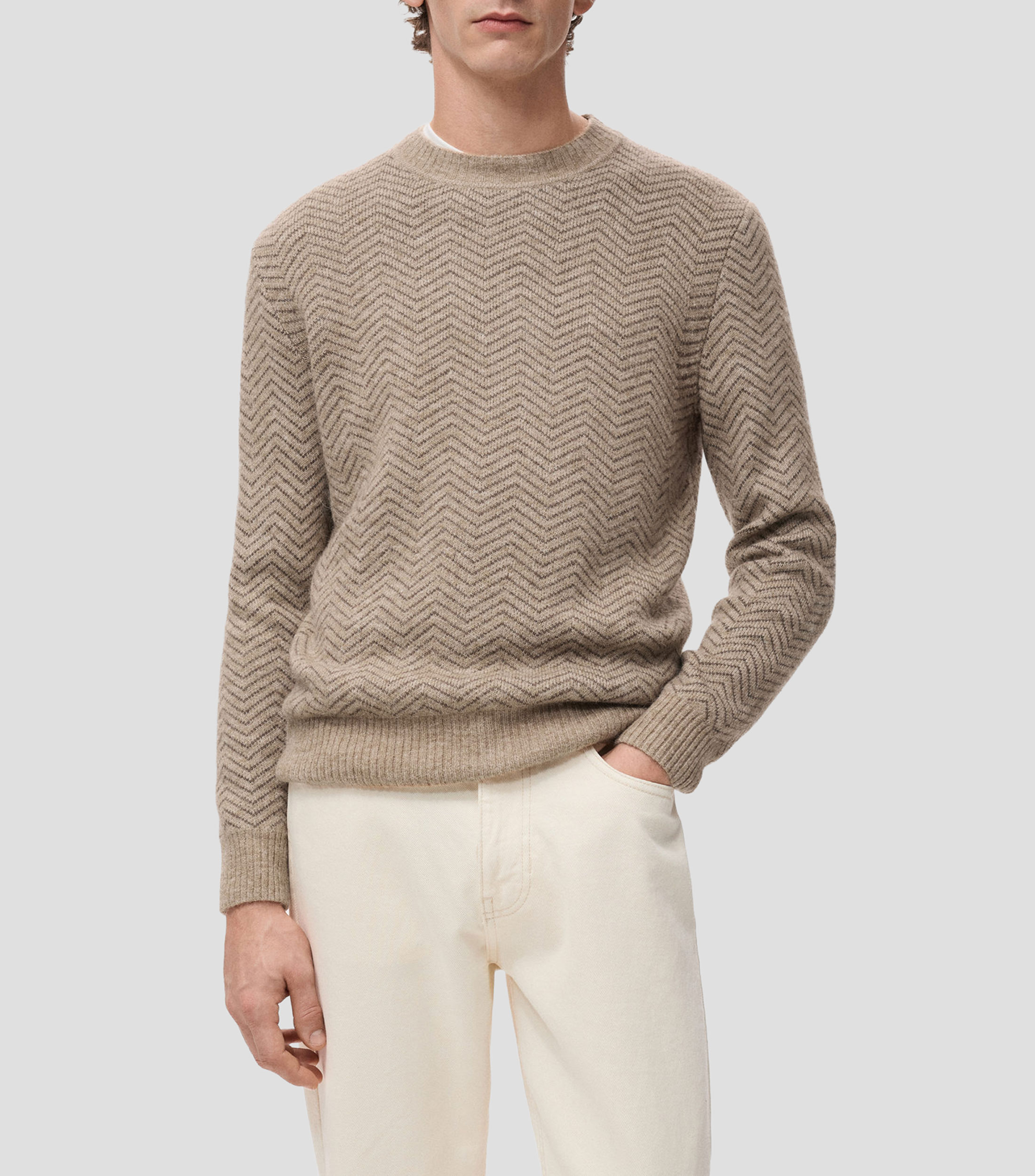 Suéter cuello redondo Hombre