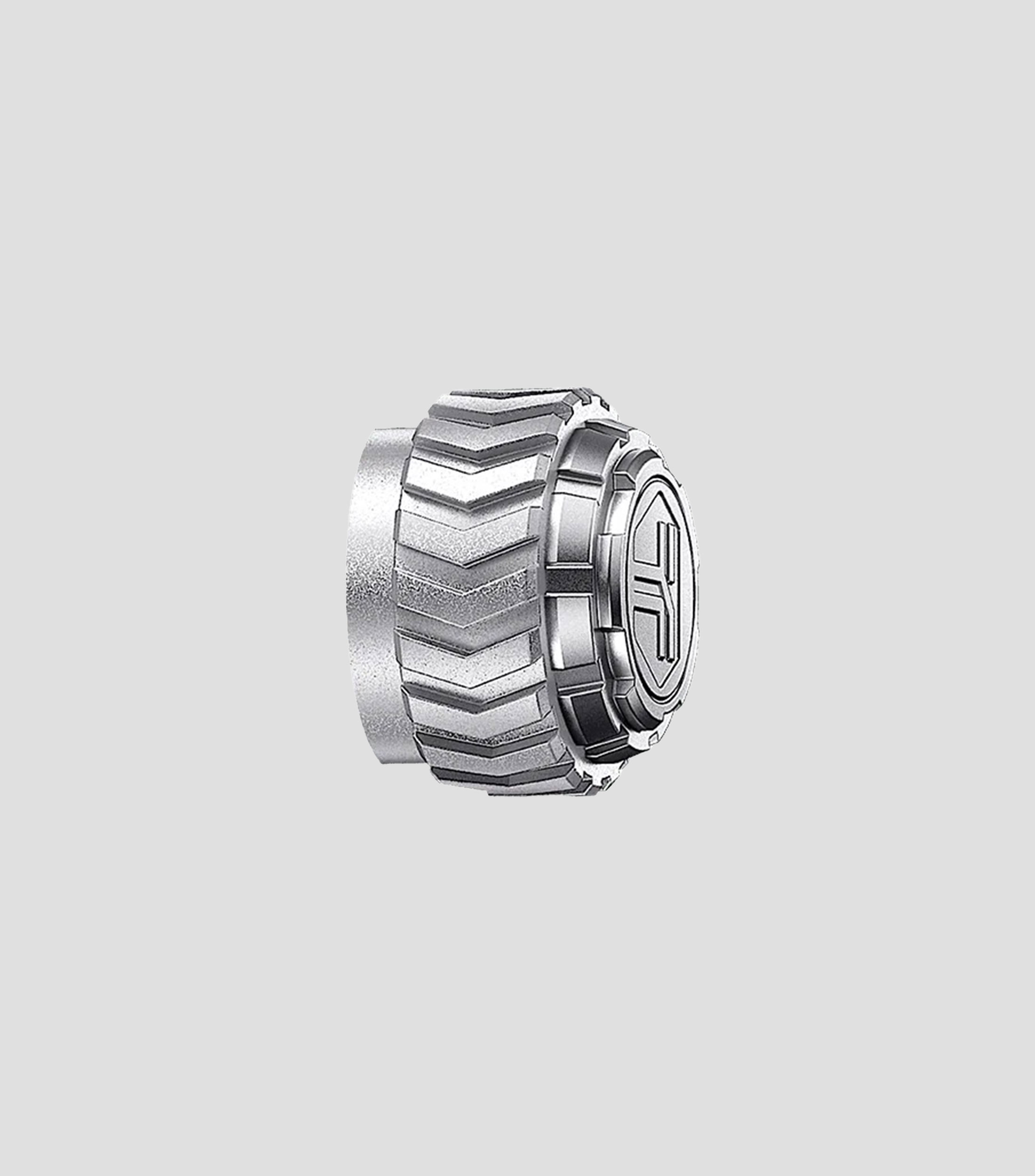 Corona intercambiable para reloj Dark Matter en acero inoxidable blanca