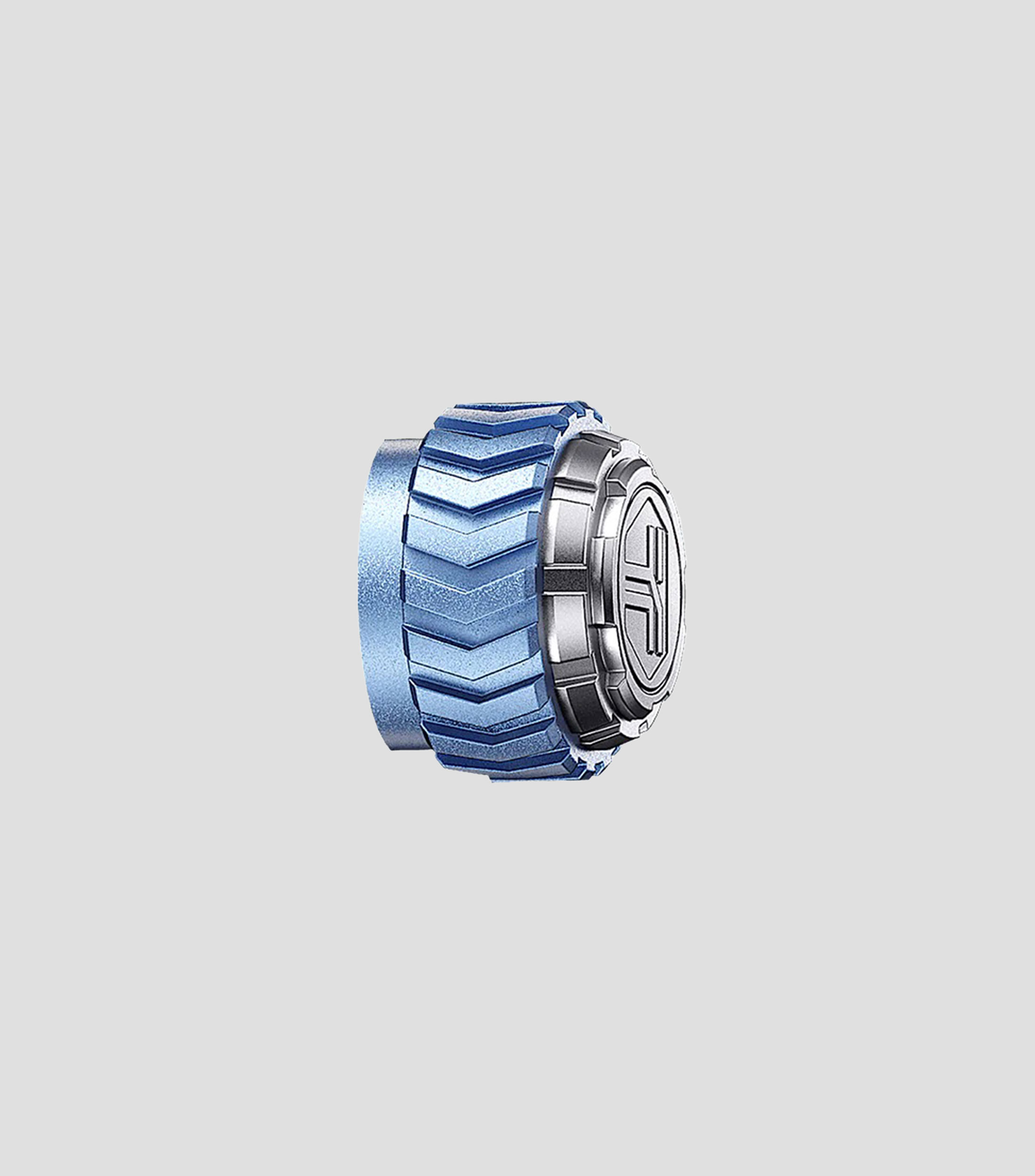 Corona intercambiable para reloj Dark Matter en acero inoxidable azul