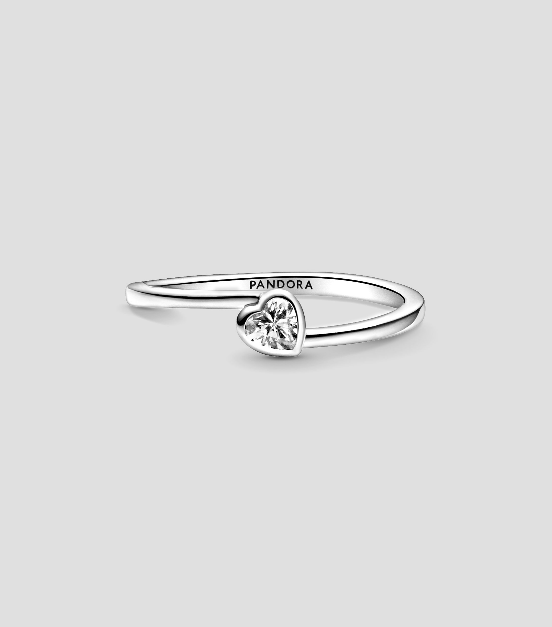 Anillo en Plata .925 Corazon con Zirconia Mujer